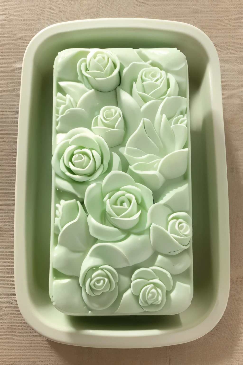 rectangle,flower pattern,soap mold,Small flower pattern,roses