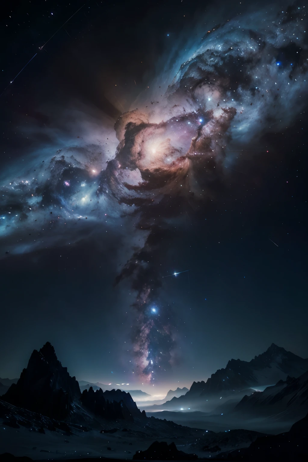 In the vast expanse of the cosmos, a spaceship floating in the deep dark of space captures the awe-inspiring sight of a crystal-clear nebula. The intricacies of the nebula's gaseous formations shimmer in the starry backdrop, their vibrant colors contrasting against the pitch-black void of space. The spaceship's powerful advanced technology illuminates the scene, highlighting the breathtaking beauty of this celestial wonder.
Recorded in ultra-high definition 4K, every detail comes to life, from the glistening gases of the nebula to the shimmering stars in the background. The crystal