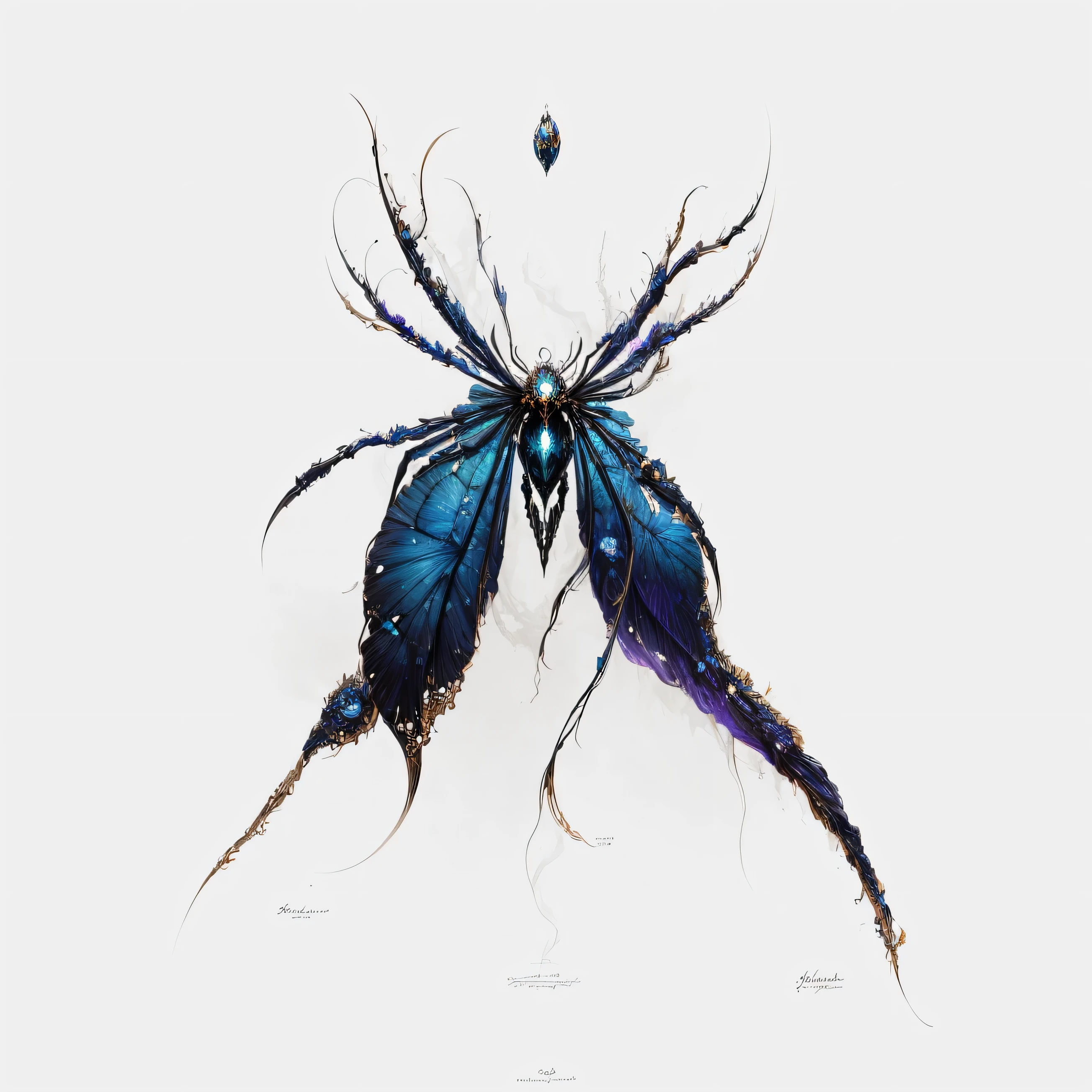 (best quality, high resolution), Detail of long-legged spider, Intricate cobwebs, Dark and eerie atmosphere, gothic art style, dramatic lighting, bright colors, Fascinating pattern, Creepy and fascinating, surrealistic, unforgettable beauty, complex anatomy, mysterious shadow, Focus on the spider’s eyes and fangs, delicate silk thread, crawling in the moonlight, Weird yet charming, Intricate details of the spider's body, Silky web texture, Pay close attention to the spider's movements, Legs with intricate patterns and textures, emphasis on the contrast between dark shadows and bright colors, unforgettably beautiful, Ethereal and surreal atmosphere, Masterfully manipulate light and shadow, Sense of depth and perspective.