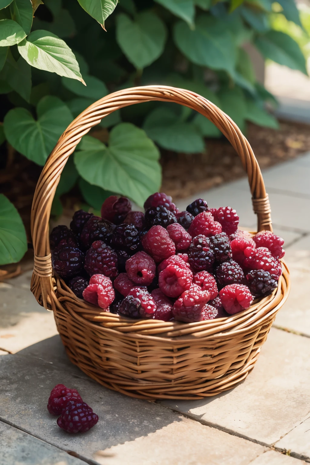 A basket of mulberries
