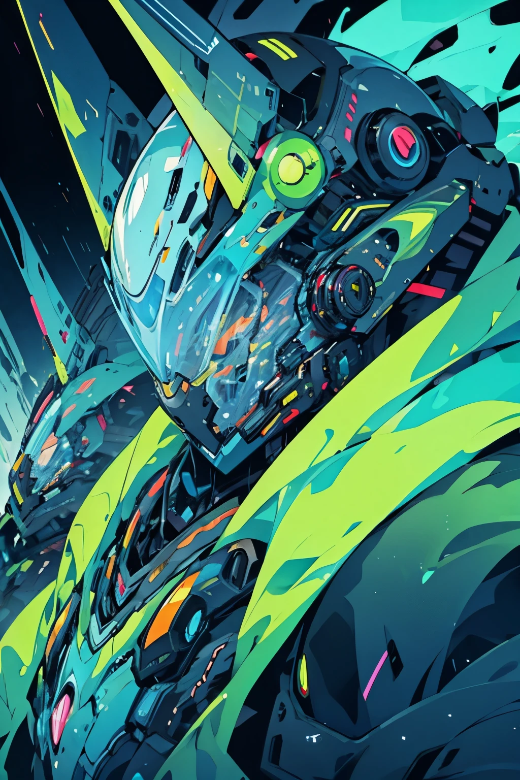 Slime,Handsome,Mechanical,4k,Soft,HD,high quality,Sci-fi style,Slime,Blue,Mecha