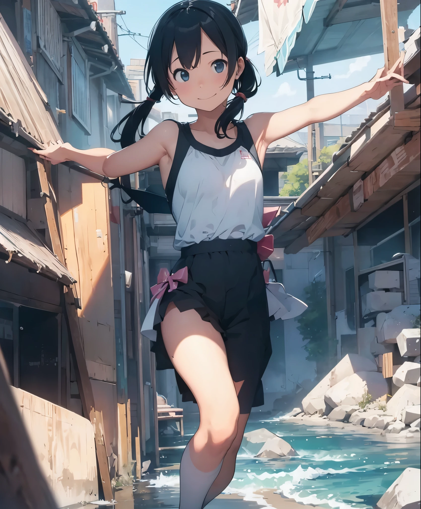 building、rock、stone、destruction、break、through、background