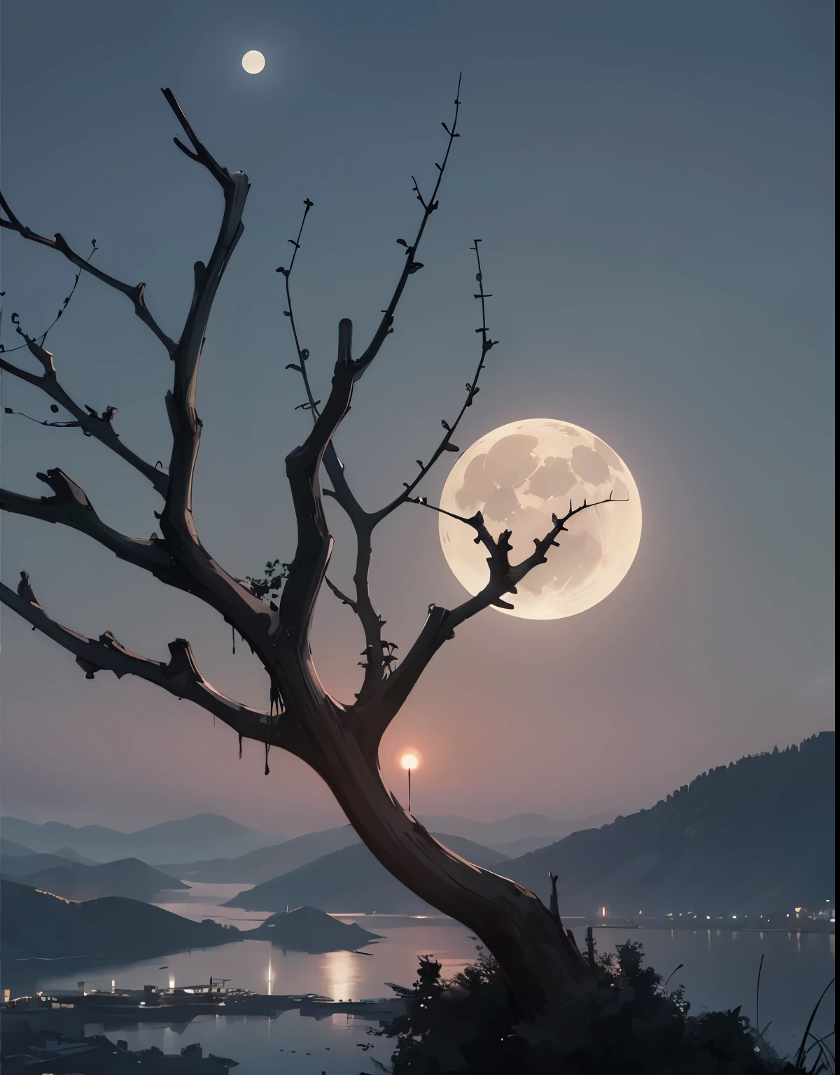 look at the moon