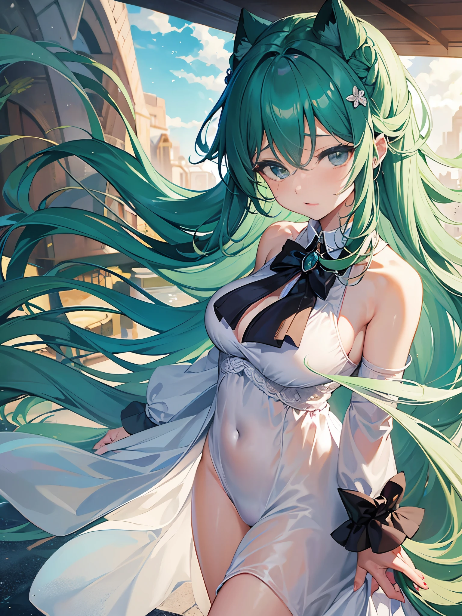 A cute woman (age 30) is mad, she is sobbing, cartoonishly over exaggerated sobbing, puffy cheeks, puffy eyes, tears shooting out like little streams of water, heavy tears hang from her chin, dressed in a sheer night gown, holding her teddy bear