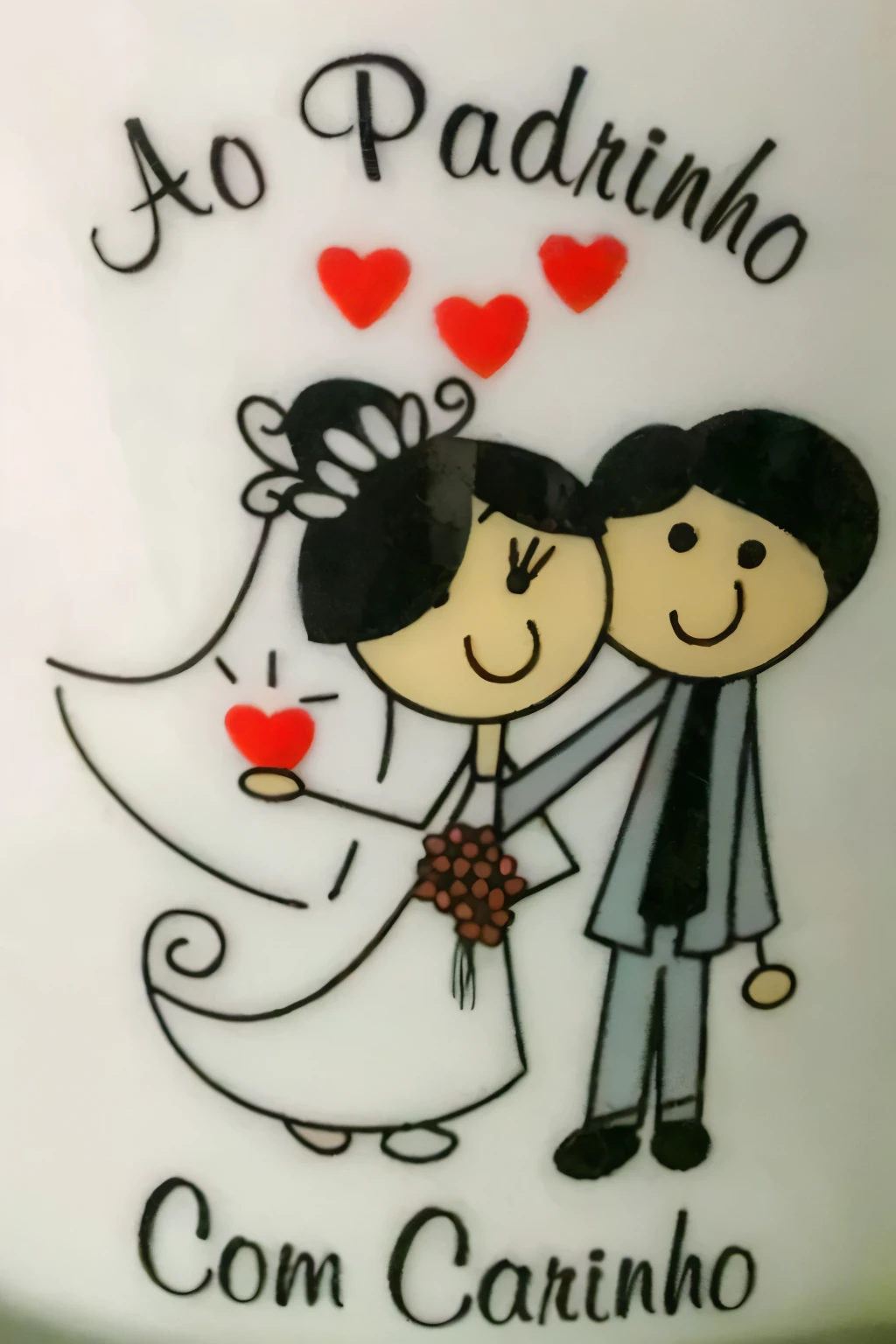 there is a white coffee mug with a cartoon of a noiva e noivo, lovely couple, feliz couple, casamento, noiva e noivo, romantic!!!, amor verdadeiro, pintura em vidro, romantic couple, apaixonado, love is begin of all, casamento, Eu te amo, Moive Amor, feliz!!!, Romance, detalhe adicionado