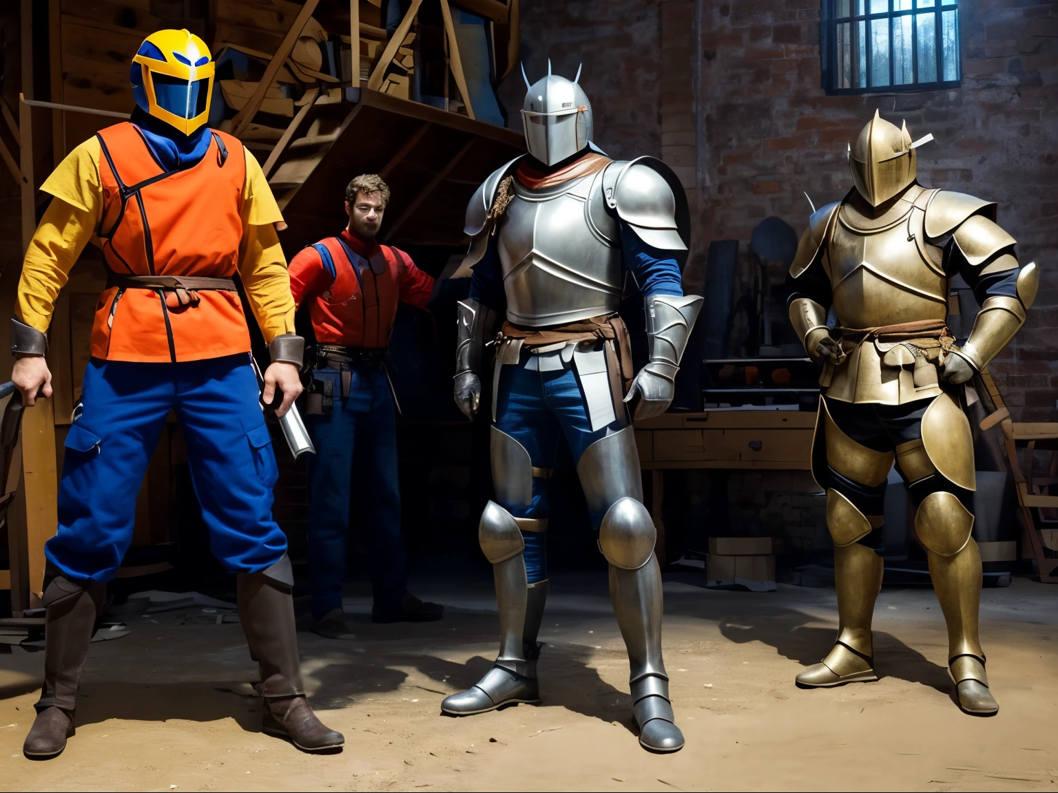 (best quality, masterpiece),adventure crew,knight
