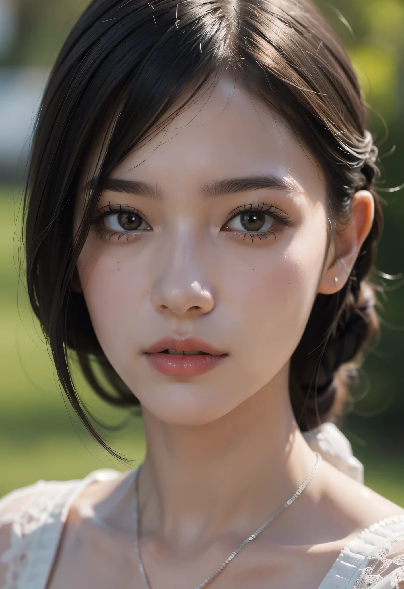 best quality, masterpiece, (photorealistic:1.4), 1girl, close up,closed mouth,