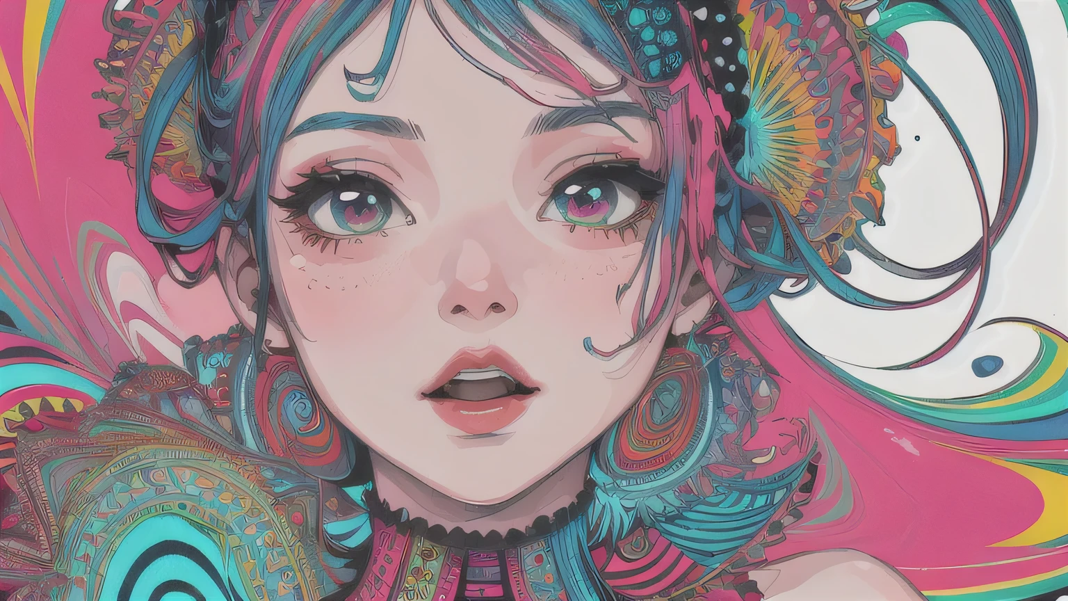 p4a psychedelic 1girl 