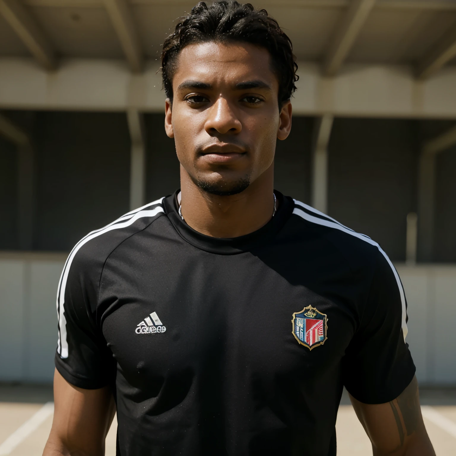 Homem amricano negro jogador de futebol