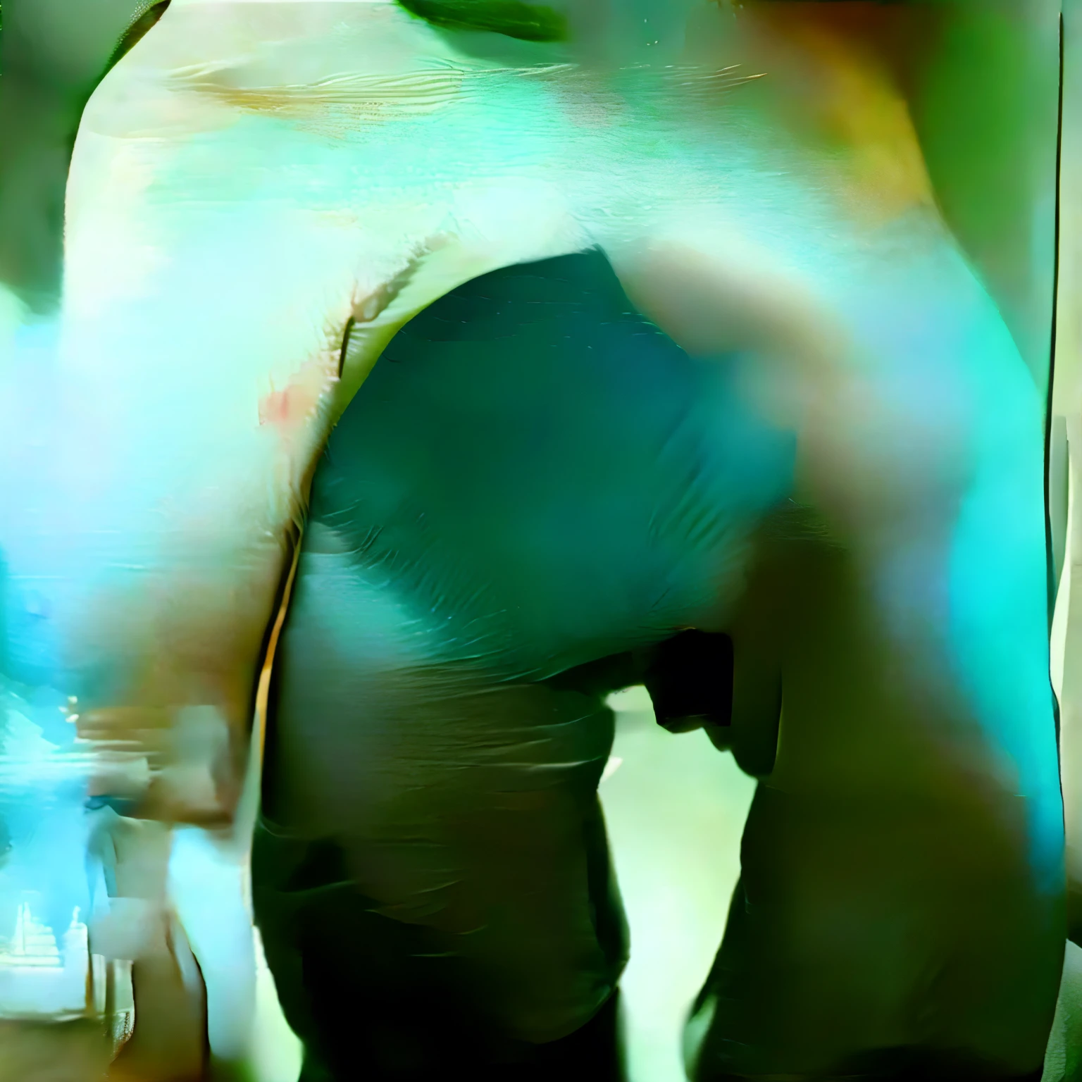 a man of about , hairy, he is naked, on his back, hairy ass, he is a BDSM fetishist, dark environment with dramatic cinematographic lights, sexy gay, sensual pose, fetish
