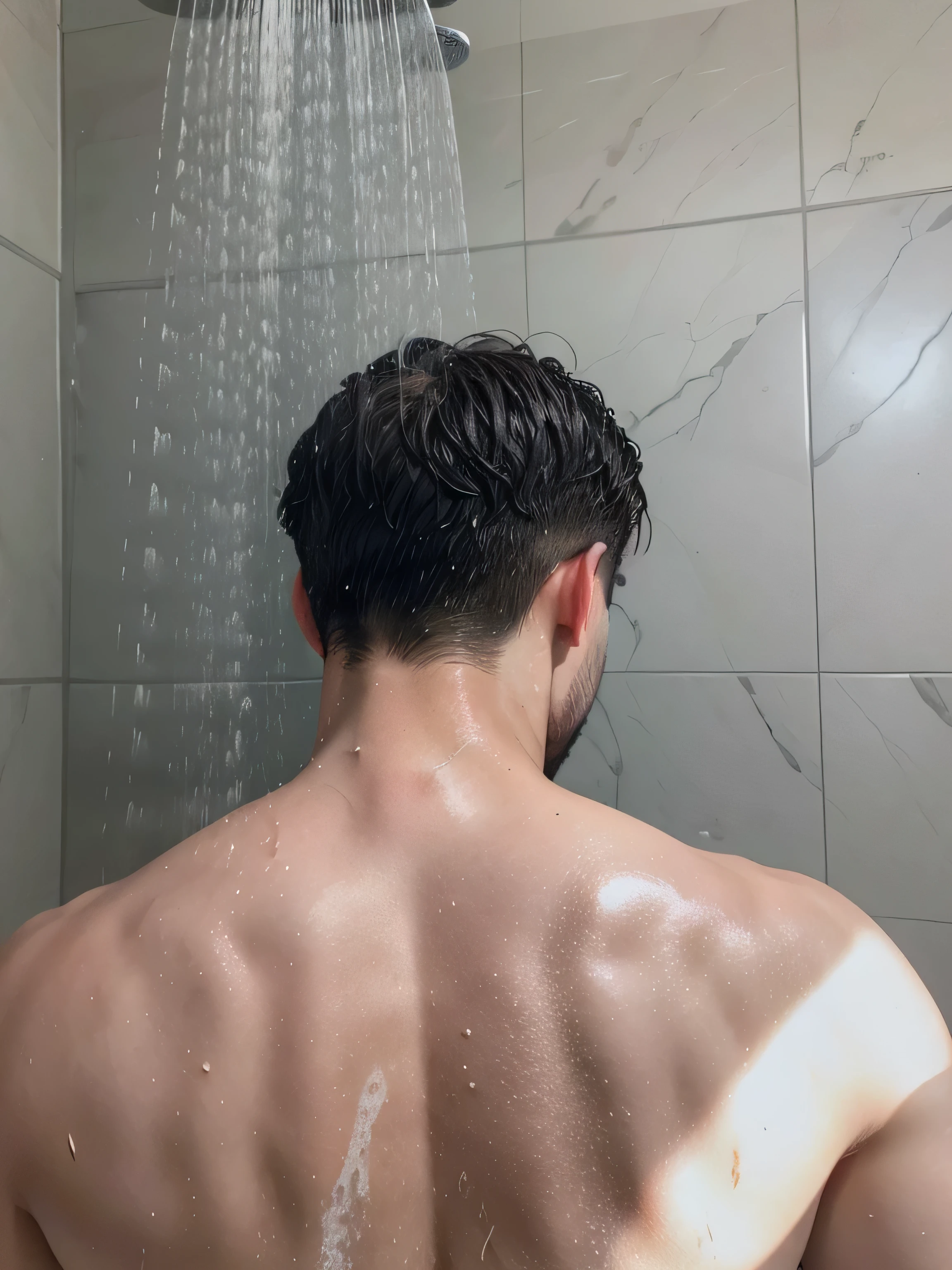 亚洲man, Wet hair, shutter, Wet hair, Wet hair, head and shoulders photography, Wet hair, Full head and shoulders, water dripping off him, man, Clean hair, Shot with Sony Alpha 1 camera, beautiful man, Wet flowing hair, Washed away by rain