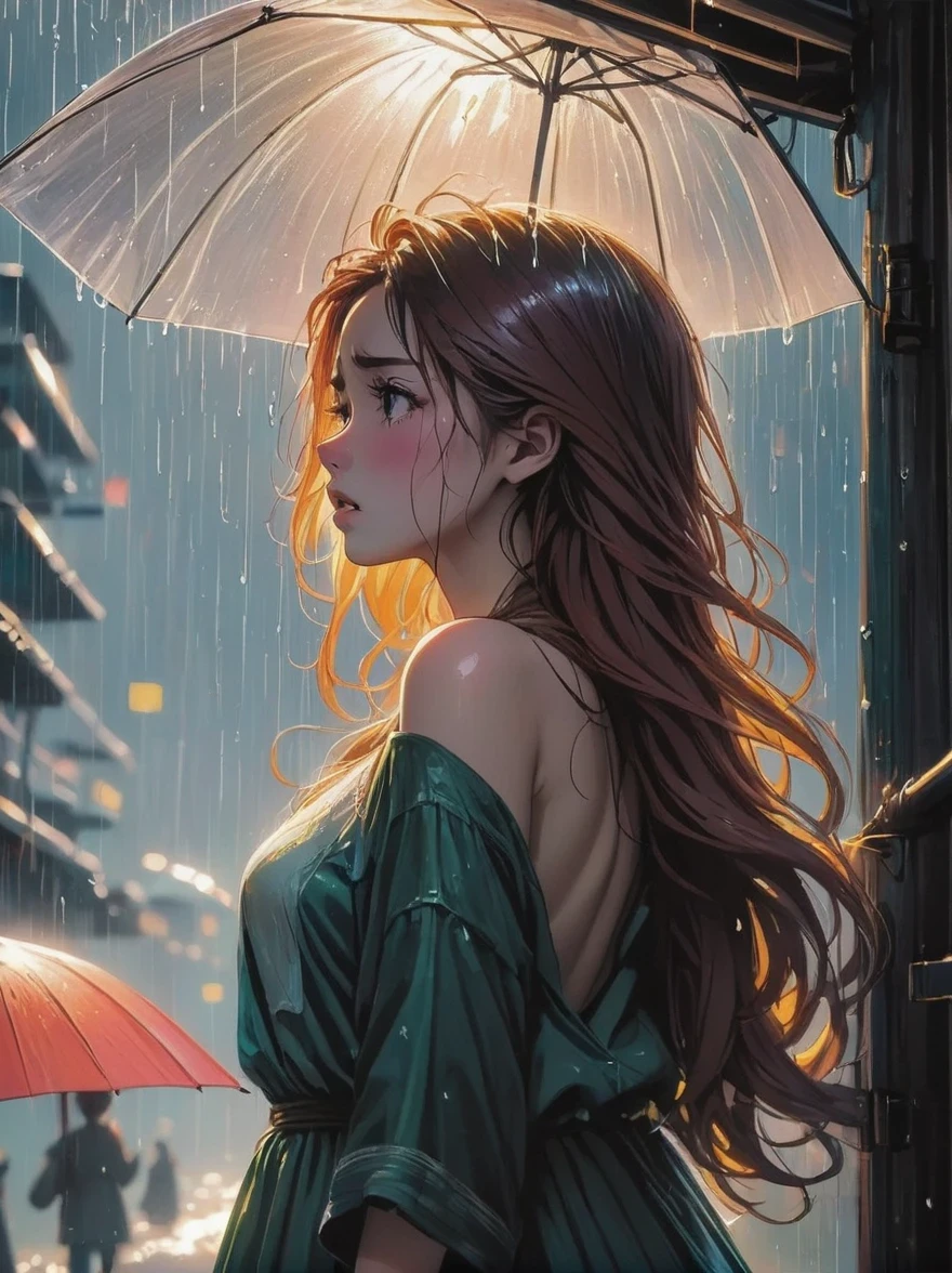 in the cold rain,A girl stands alone in a deserted place,Her figure looked particularly desperate。The rain hit her mercilessly,但它不有able力的'Wash away the pain and despair in her heart。
Her eyes are empty and numb,Seems to have lost hope in life。her lips closed,It seems that I no longer have the strength to shout out the pain in my heart。Her hands hang limply at her sides,There is no warmth in the palm of my hand。
soak,Clinging to her body,Highlight her thin figure。her shoulders trembled,As if trying his best to suppress the despair in his heart。Her eyes are dull,without any focus,It seems that I have lost all expectations for this world。
The sound of rain is harsh,As if laughing at her helplessness and despair。She closed her eyes,Try everything in this world,But the despair inside is even stronger。She felt like she was about to be swallowed up by the rain,有able力的'able'can't find a way out。
Everything around becomes blurry and indifferent,She felt like she was slowly disappearing into the cold rain。Her heart was torn to pieces by despair,有able力的'No more piecing together。She felt like she was heading towards endless darkness,有able力的 no longer find light and hope。