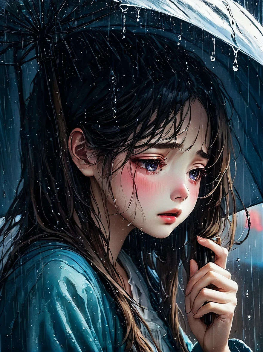 in the cold rain,A girl stands alone in a deserted place,Her figure looked particularly desperate。The rain hit her mercilessly,但它不有able力的'Wash away the pain and despair in her heart。
Her eyes are empty and numb,Seems to have lost hope in life。her lips closed,It seems that I no longer have the strength to shout out the pain in my heart。Her hands hang limply at her sides,There is no warmth in the palm of my hand。
soak,Clinging to her body,Highlight her thin figure。her shoulders trembled,As if trying his best to suppress the despair in his heart。Her eyes are dull,without any focus,It seems that I have lost all expectations for this world。
The sound of rain is harsh,As if laughing at her helplessness and despair。She closed her eyes,Try everything in this world,But the despair inside is even stronger。She felt like she was about to be swallowed up by the rain,有able力的'able'can't find a way out。
Everything around becomes blurry and indifferent,She felt like she was slowly disappearing into the cold rain。Her heart was torn to pieces by despair,有able力的'No more piecing together。She felt like she was heading towards endless darkness,有able力的 no longer find light and hope。