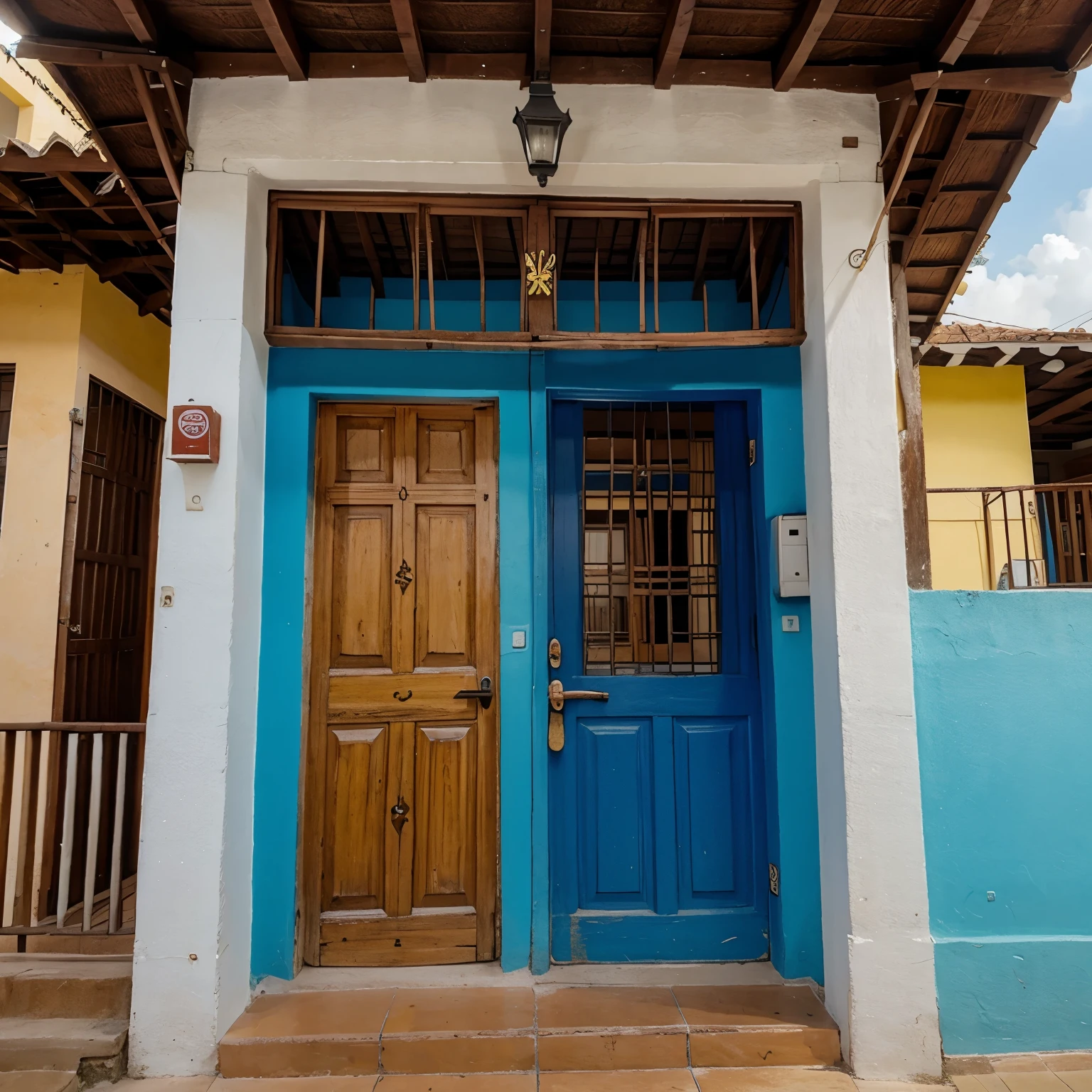 Casas entre bananeiras