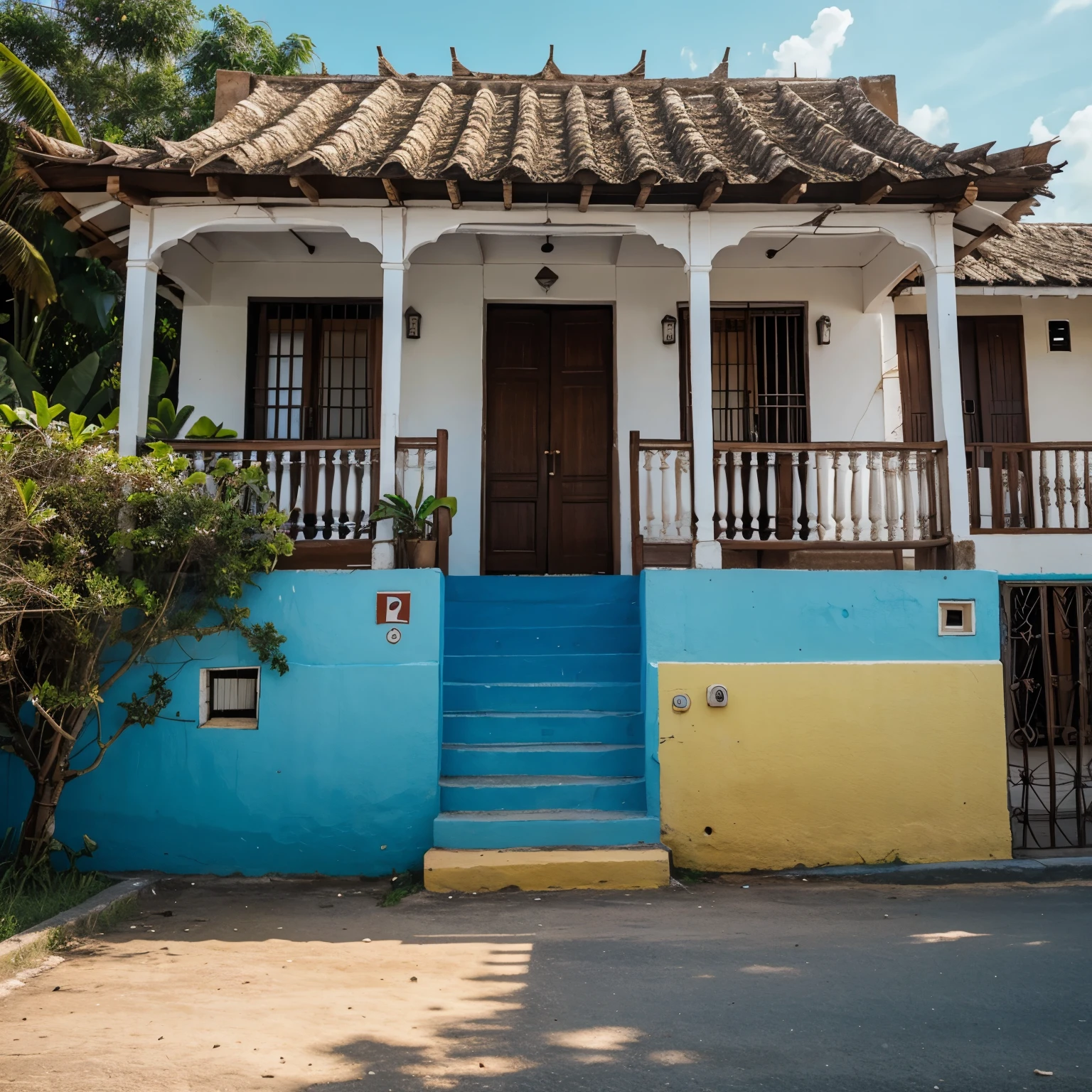 Casas entre bananeiras