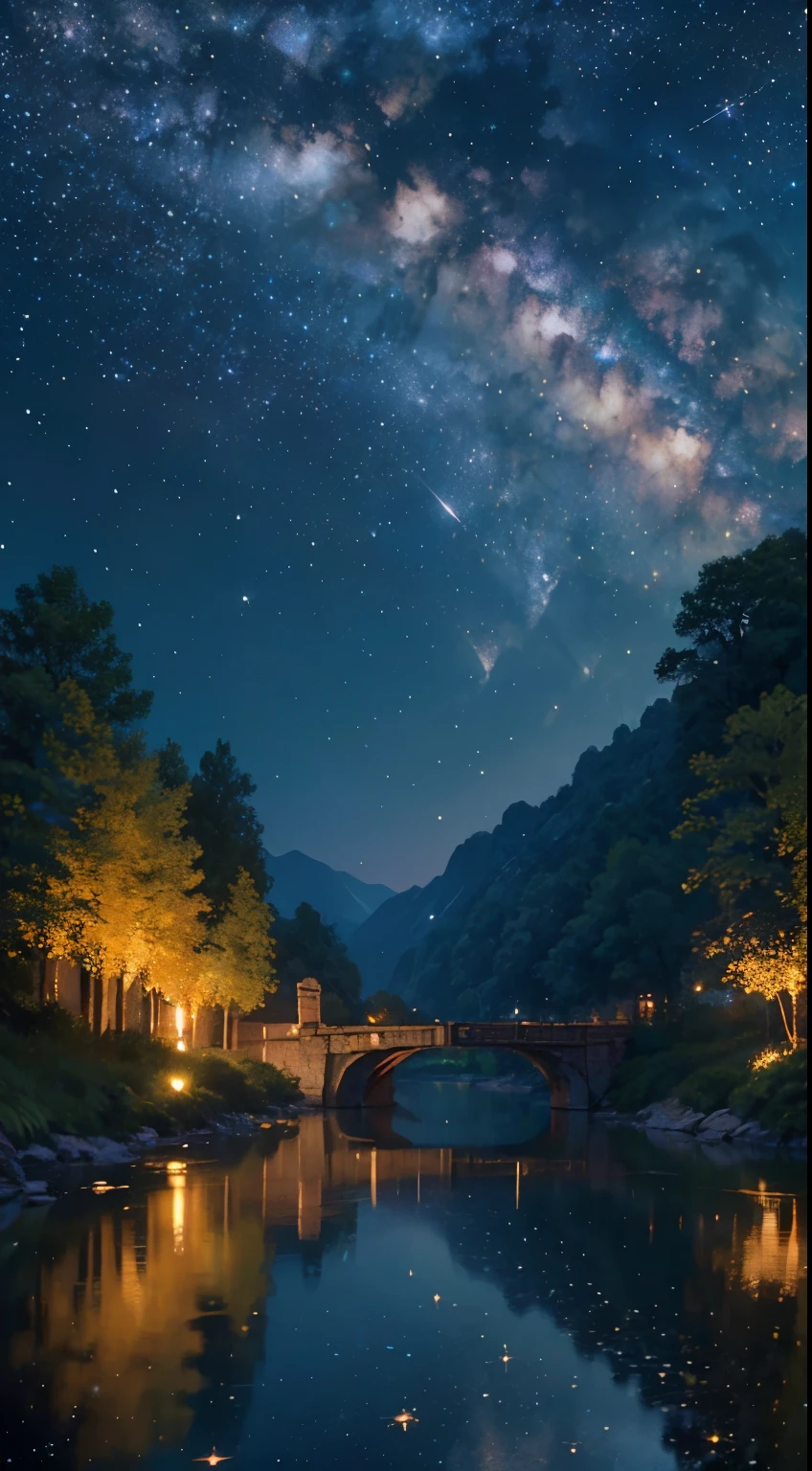 Master Parts, Gorgeous, landscape, (((DDIM_Humadim))), natta, florals, garden, Starry sky, constellation, magnifica, Vista, Water, hot, Heartfelt, peaceful, meteors, cosmic, Magic, magia, Granular, righteous, ((fireflys)). Super hd quality, 8k, without model, without human 