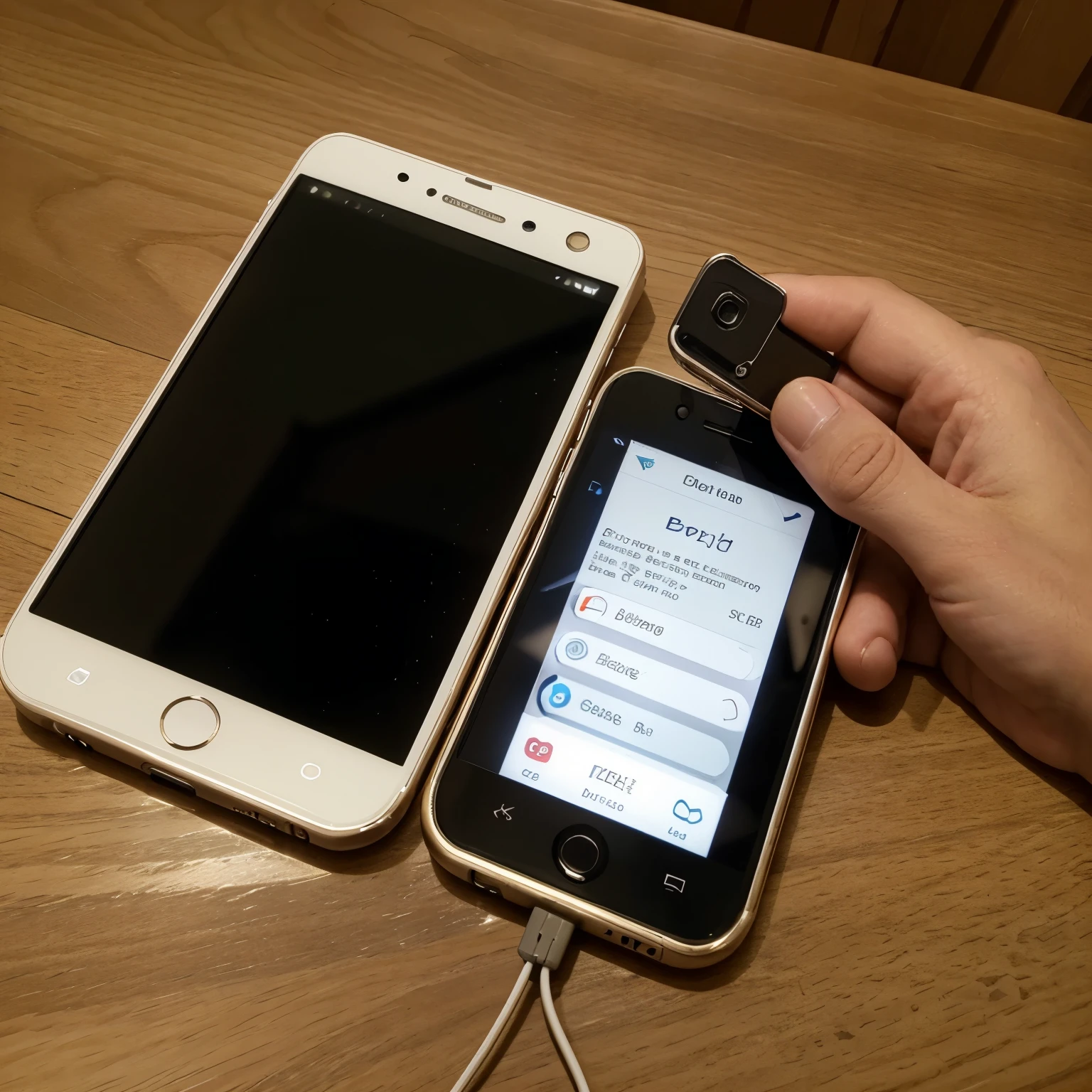 Photos about battery saving tutorial on smart cell phones, desactivar aplicaciones, y otras opciones