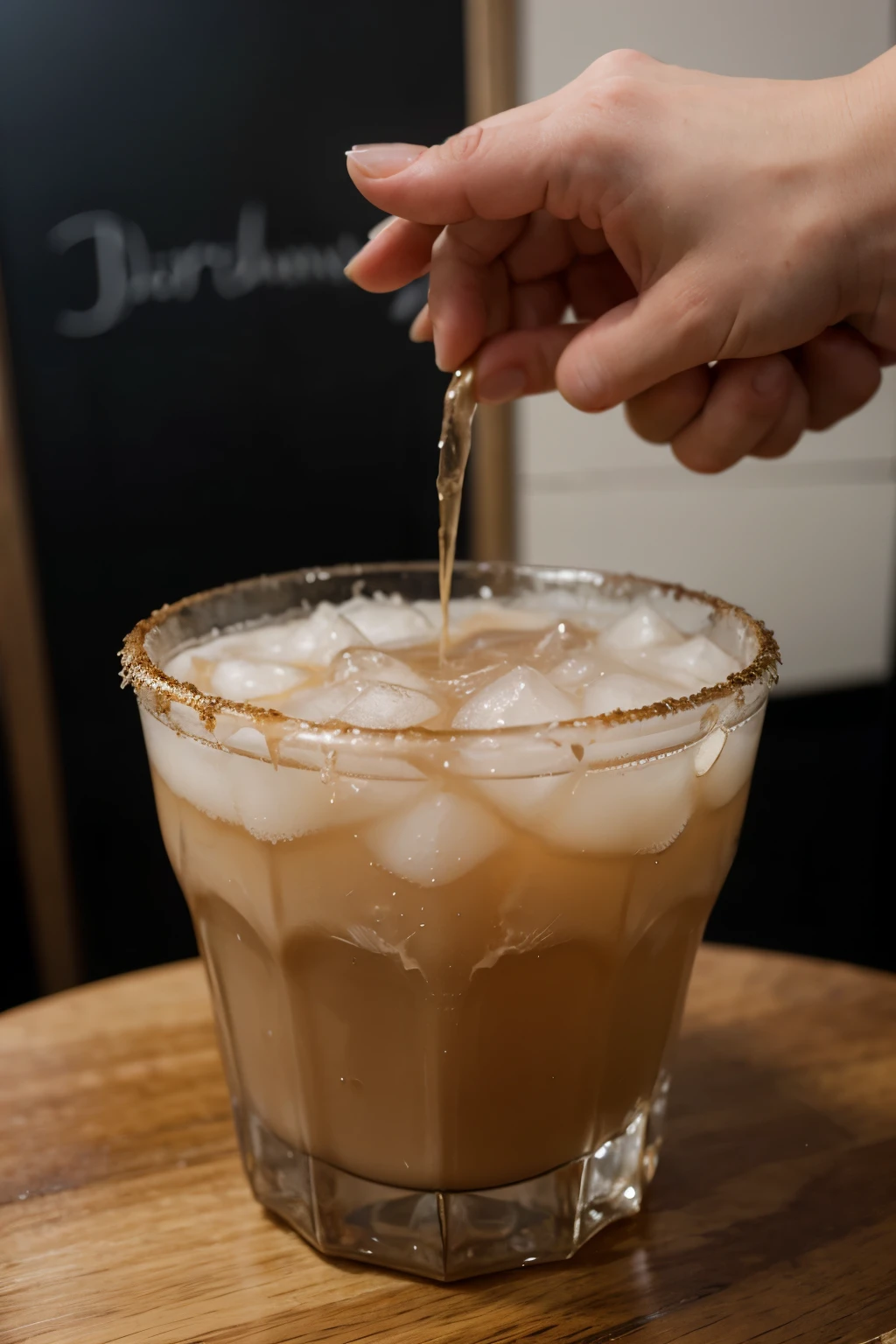 advertise a drink using hyperbole