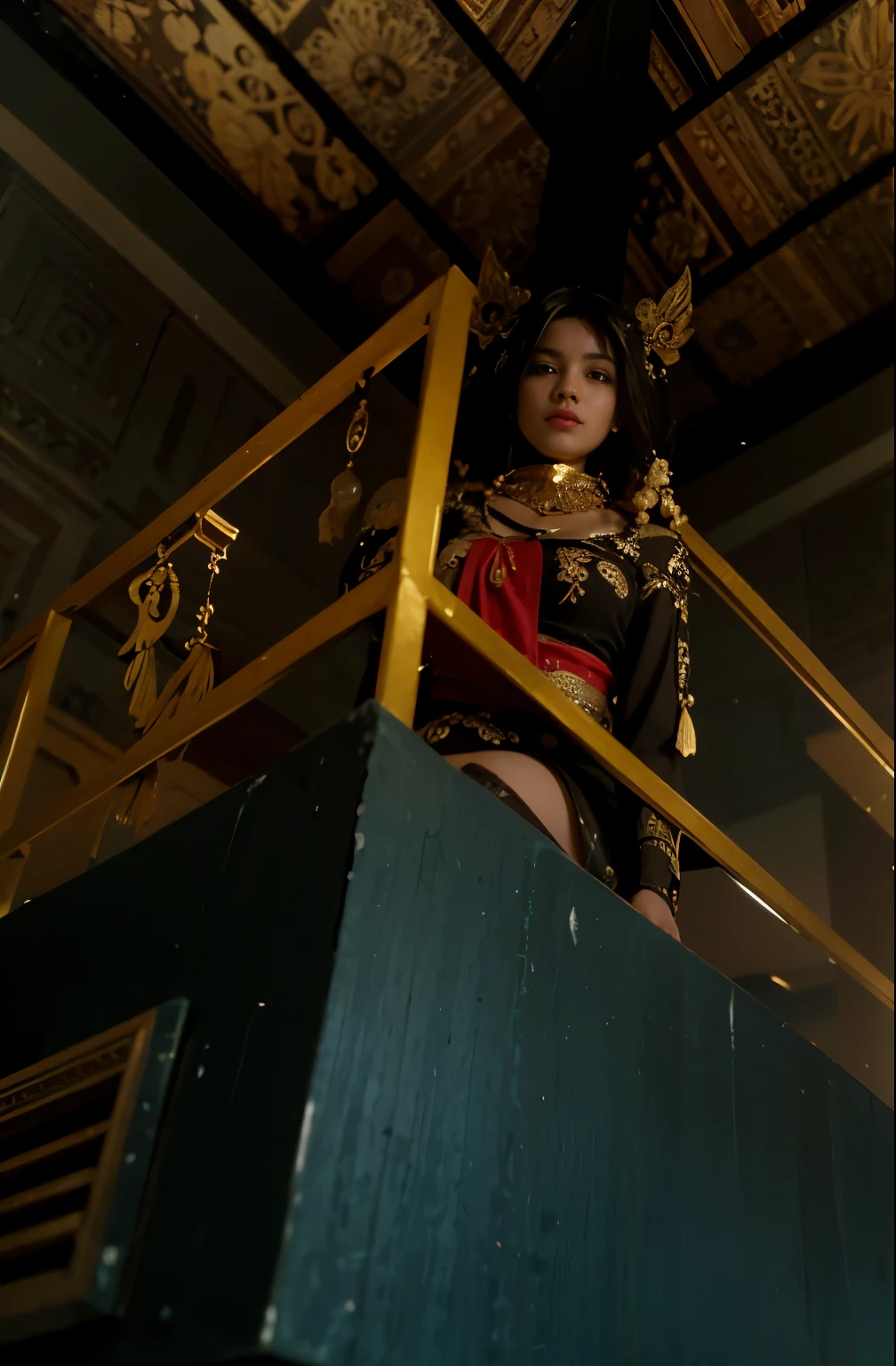 (Best quality, 8k, 32k, Masterpiece, UHD:1.2) , "Transform the image into a magnificent Middle Eastern palace adorned with opulent decorations, intricate carvings, and vibrant colors. Draw inspiration from the grandeur and elegance of the Desert Palace of Sumeru from Genshin Impact to create a scene filled with splendor and wonder.
Start by depicting the exterior of the palace, showcasing its majestic architecture and imposing presence. Render the walls and domes of the palace with intricate designs and patterns, reflecting the rich cultural heritage of the region. Incorporate elements of traditional Middle Eastern architecture, such as arched doorways, ornate columns, and intricately tiled facades.
Fill the surroundings with lush vegetation and exotic flora, adding to the oasis-like atmosphere of the palace grounds. Include towering palm trees, blooming gardens, and cascading fountains to create a sense of tranquility and abundance.
Illuminate the scene with warm sunlight streaming through the windows and casting soft shadows on the palace walls. Use dynamic lighting to accentuate the intricate details of the architecture and enhance the overall visual impact of the scene.
Envision the interior of the palace as a sumptuous sanctuary filled with luxurious furnishings, precious artifacts, and exquisite works of art. Render ornate carpets, gilded furnishings, and elaborate tapestries to convey the opulence of the palace's interiors.
Include elements of magical realism to evoke the mystical allure of the Desert Palace of Sumeru. Incorporate subtle hints of ancient mysticism and arcane symbols, hinting at the palace's connection to the elemental forces of the desert.
Finally, infuse the scene with a sense of wonder and majesty, capturing the imagination of the viewer and transporting them to a realm of fantasy and enchantment. Let the beauty and grandeur of the Middle Eastern palace inspire awe and admiration, inviting viewers to explore its rich history and hidde