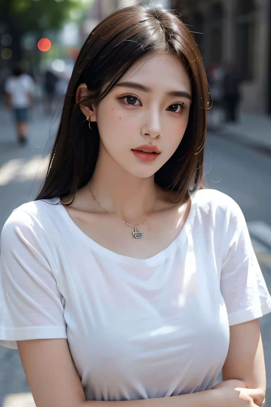 (Best quality, Masterpiece), 1girll, Korean girl，18yr old，Absolutely beautiful, Amazing, swing，Noble,perfect bodies, Charming eyes，Bright big eyes，Long eyelashes，sensual lip，White skin，The gauze skirt flew up，Very real，goodlooking，Ethereal beauty