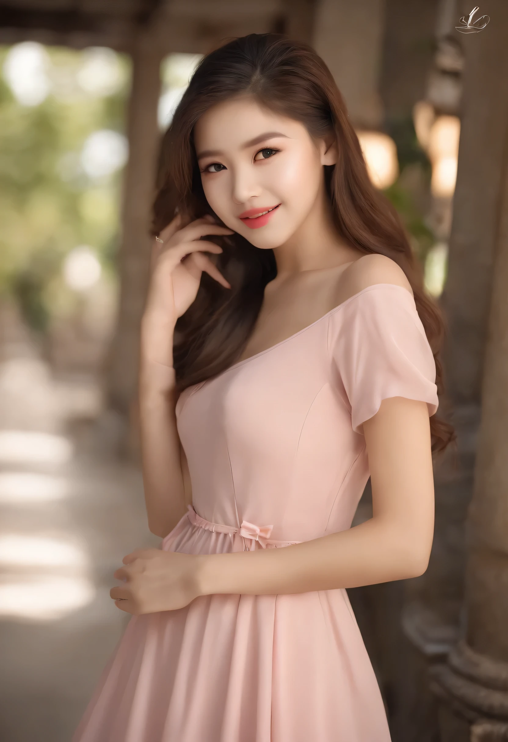 (((Teen  sisters)))full body "(best quality,highres),(realistic))"16 years old couple  (high quality,4k,8k,highres,masterpiece:1.2),beautiful detailed eyes,beautiful detailed lips,long hair,uniform, (((16 years old )), 2 girls with long hair in casual dress sitting on a studio , gesture,Mare hair,professional,vibrant colors,soft lighting,subtle shadows,messy bun, Mare hair light breeze,stunning graceful posture,confident expressions,expressive eyes,curvy eyelashes,subtle blushing,sparkling highlights,sharp details,soft skin,precise shading,luminous atmosphere,dynamic composition,sublime artwork, small round eyes, Chinese teen, glossy pink lips, alluring cute smile, k pop looks, full body complete anatomy