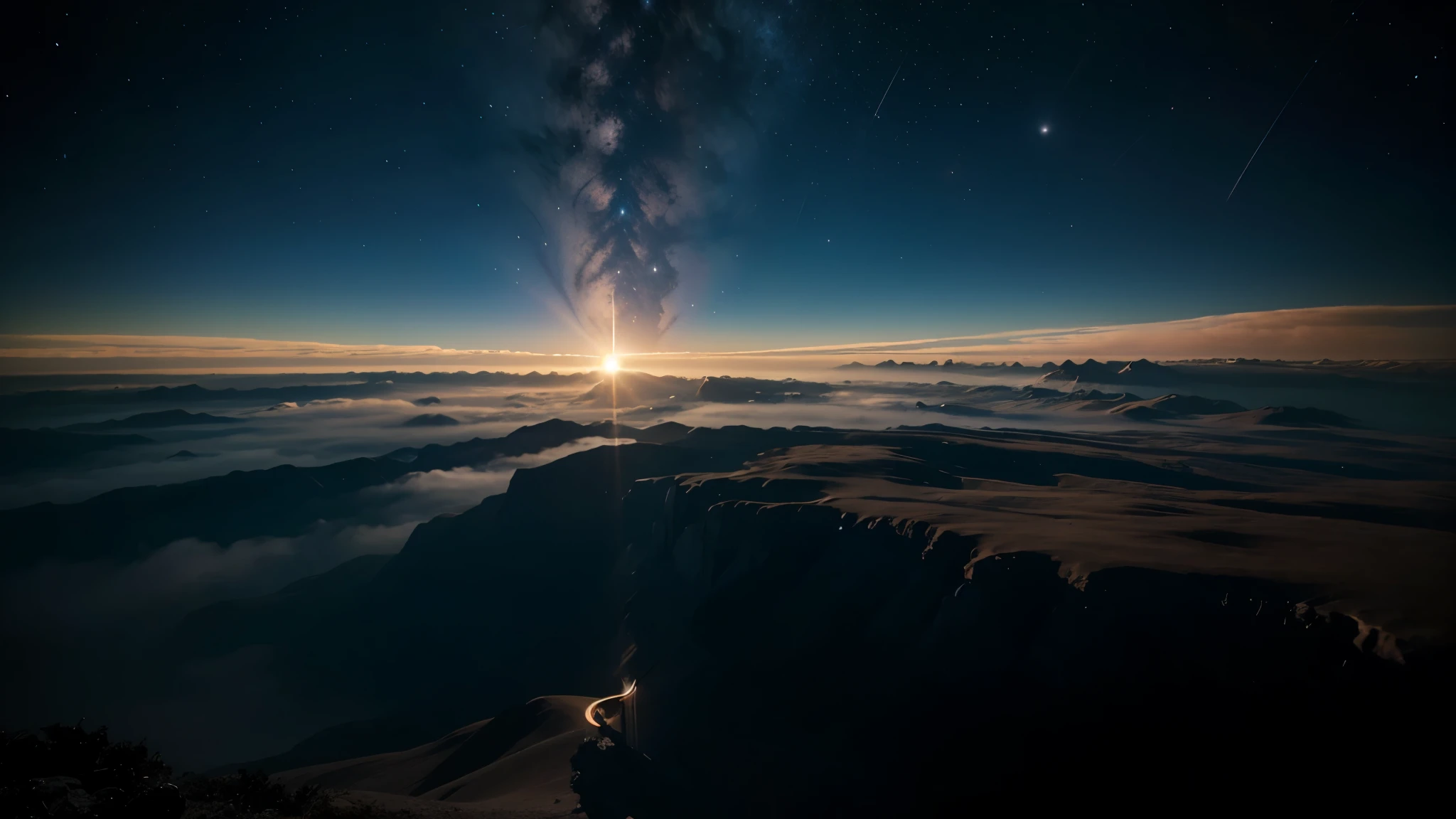 create an image that shows the immensity of the universe