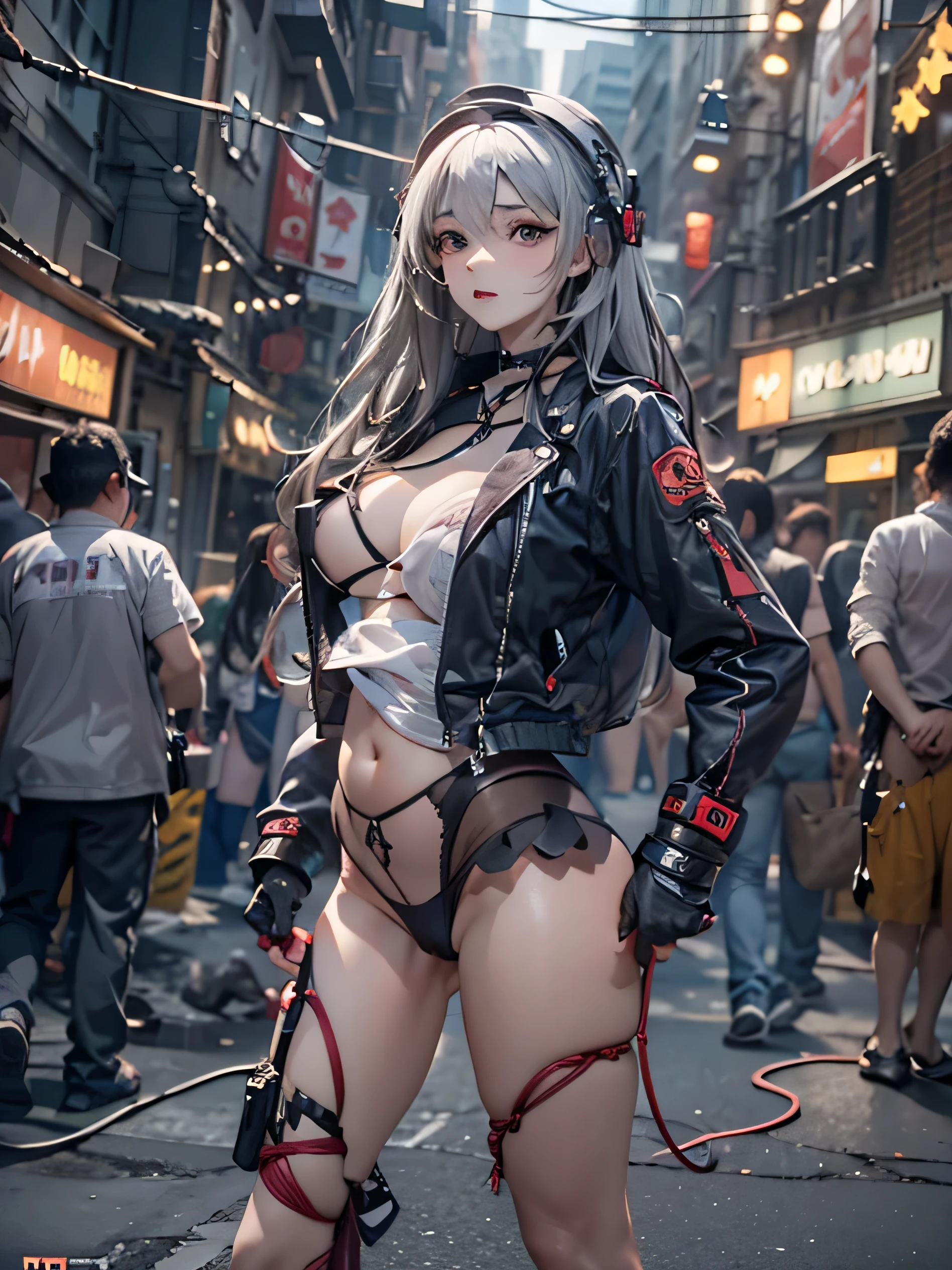 (photorealistic:1.8, highest quality:1.8,8K masterpiece:1.8,High resolution,muste piece:1.8,RAW Photos,cinematic lighting),
cyber punk、back alley of the city、vapor、
(1 android girl:1.3)、Completely naked、shirt、bondage、choker、knee high tights、Nipple piercing、beautiful butt,beautiful thighs,plump nipples,Nipples are visible through the costume、(head wire and cable:1.2)(character focus)、(elation:1.4)、Unmoved、
plump nipples、(cameltoe),No split screen,slender abs:1.2,(Young sensual gravure idol)