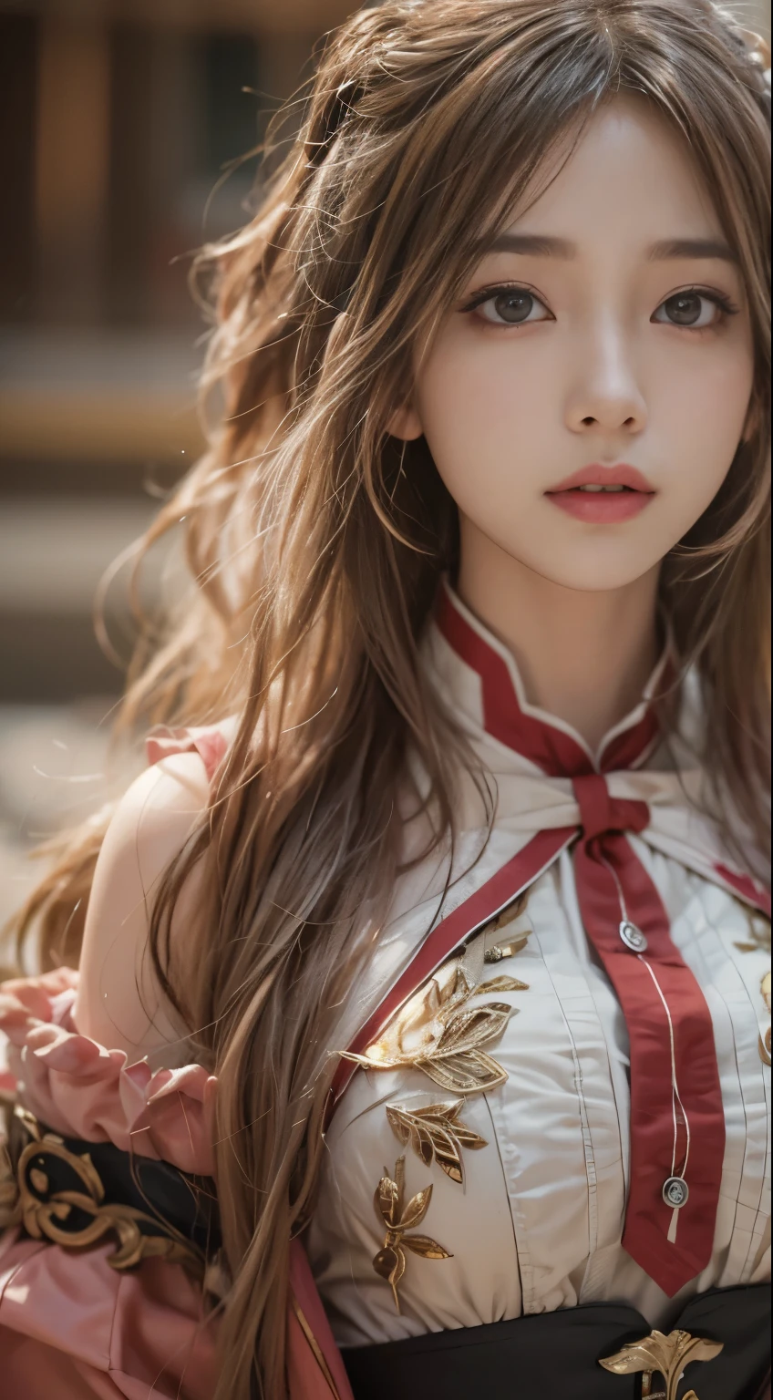 (8K, RAW photo, best quality, master piece:1.2),(Realistic, Realisticな写真:1.4)
ta costume,race, Aerith Gainsbourg, Upper body, underwear,exposed bare shoulders, outside, ancient city, expensive、expensive品質, adobe light room, high detail skin, looking at the viewer,