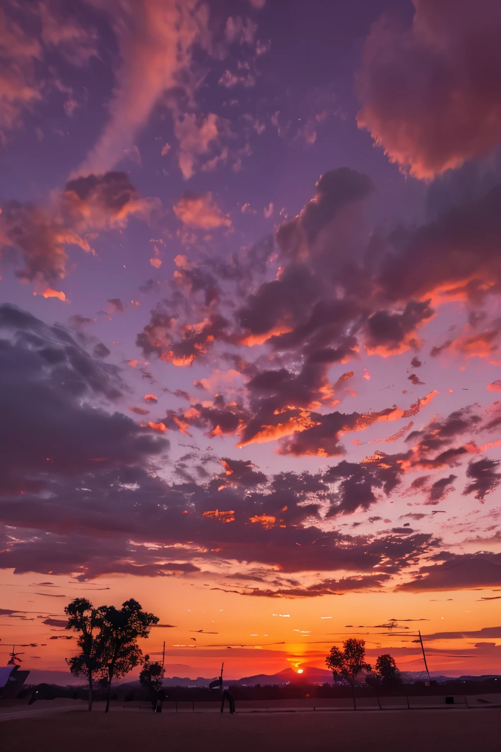 Sunset, sunset, Vision, actual, colorful, colorful, Wide-angle lens, Shooting in the evening, positive, Naturalistic style, HD shooting.