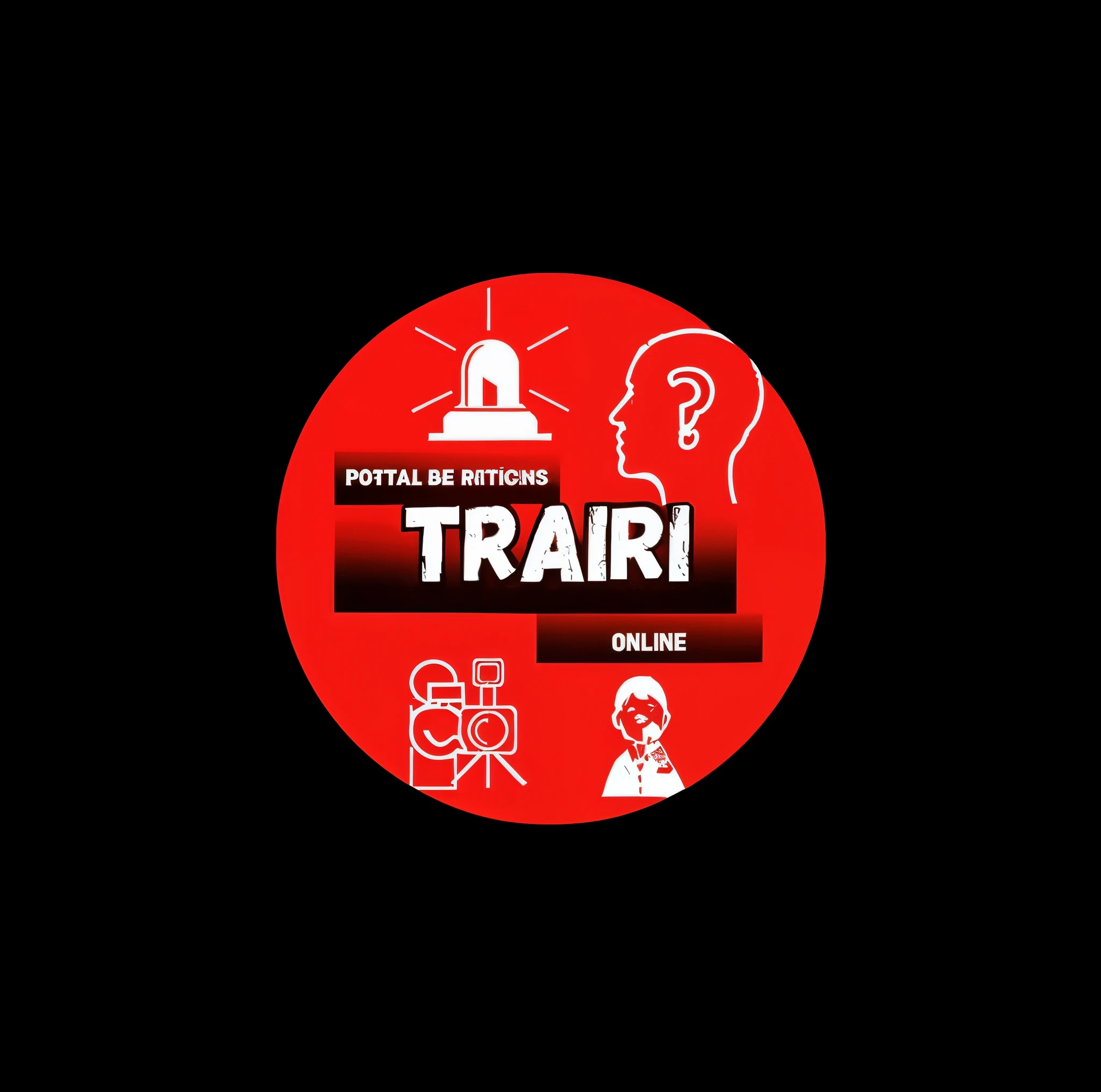 Crie uma logo marca com o nome de trairi online