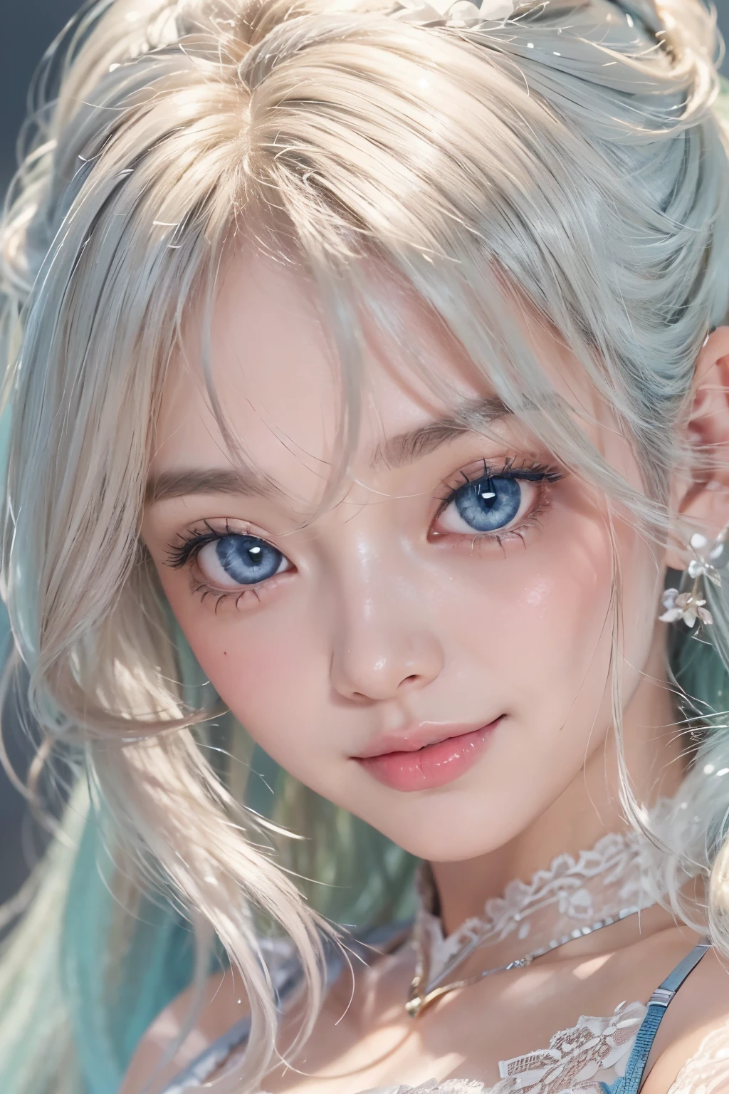 1woman, (Ultra realistic, high res), (highly detailed eyes, highly detailed hair, highly detailed face, highly detailed plump lips), (off shoulder with open breasts), breasts, upper body, caute smile, (best quality:1.4), Raw photo, (realistic, photo-realistic:1.37), professional photography, cinematic light, (fine face: 1.2),fashion model 20 years old, cute, [[[[pure eyes]]]], [[[[closeup]]]], [[[[chest]]]], [[[[neck]]]], [[[[shoulders]]]], perfect eyes, perfect iris, perfect lips, perfect teeth, perfect skin, soft front light, glow, HDR, (muted colors:1.2), Retrato da mulher、white skin、((cabelo Castanho ondas suaves)) Best Blanco Romantico、8k resolution、Frente Illuminada、アメリカの女の子のPortrait、solo、20-year-old、beautiful face、Upper body、medium side cut、Beautiful silver hair、beautiful little face woman, solo,　black theme,　look at the audience,one woman, It&#39;s real, Wolfsan-6500-V1.3, anime、animeスタイル、beautiful diamond eyes、20 year old american girl、braided hair、swimsuit、portrait beautiful detailed woman, very detailedな青い顔, Reality, beautiful narrow blue eyes, huge file size, Super detailed, High resolution, very detailed, highest quality, masterpiece, An illustration, very detailed, ticker, Unite, 8K painting wallpaper, fine, fine details, masterpiece, highest quality, Hvery detailed ticker uniform 8K wallpaper, face light movie lighting、cuteブラウス, dark background, oil, masterpiece, diffused soft film lighting, Portrait, highest quality (perfect face:1.4),stunning girl pictures,(8K and、photorealistic:1.25) 、(lip gloss、eyelashes、shiny face、shiny skin、highest quality、超High resolution、Depth of the bounds written、chromatic aberration、caustic road lighting、natural shading、sexy 1girl, Extremely cute, Amazing face and eyes, (Beautiful lovely smile), (extremely detailed beautiful face), bright and shiny lips, (cute bikini:1.3), (very elaborate lace bra:1.5), smooth skin, super beautiful, attractive, (Best Quality:1.4), (hyper quality), (Ultra-detailed), (hyper-realistic, Photorealsitic:1.37), Authentic skin texture, complex details, extremely detailed CG unified 8k wallpaper, RAW Photos, professional photograpy, Cinematic lighting, coast, sea, palm trees,masterpiece, best quality, high quality, High definition, High quality texture, High quality shadow, high detail, beautiful detailed, finely detailed, extremely detailed cg, detailed texture, a realistic representation of the face, realistic, colorful, delicate, Cinematic Light, sidelighting, Lens Flare, Ray tracing, sharp focus, (intrica