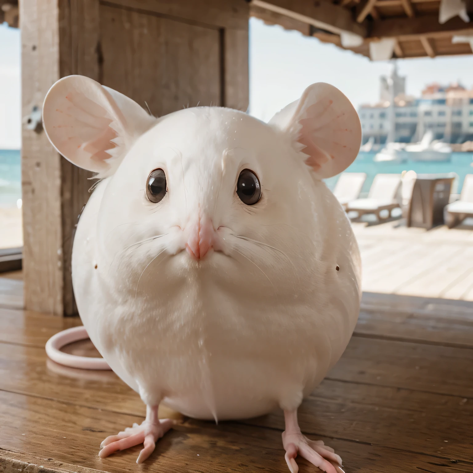 mouse face with seagull body
