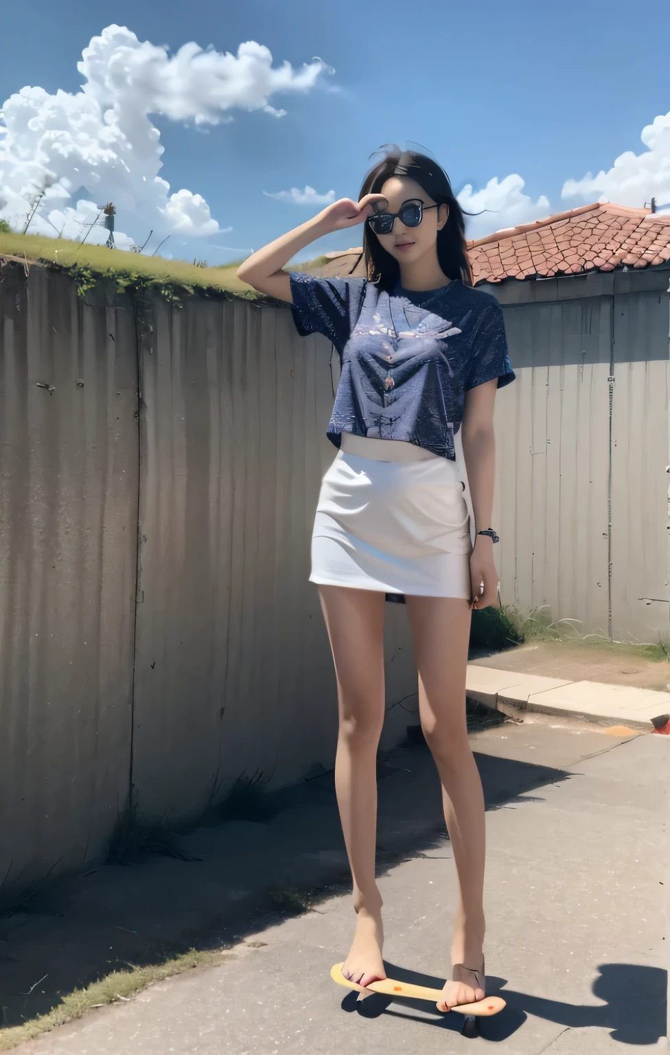 Girl wearing socks