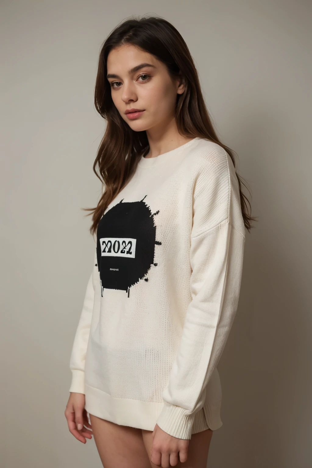 a 2024 promotion sweater with a unique design that stands out and looks formal at the same time