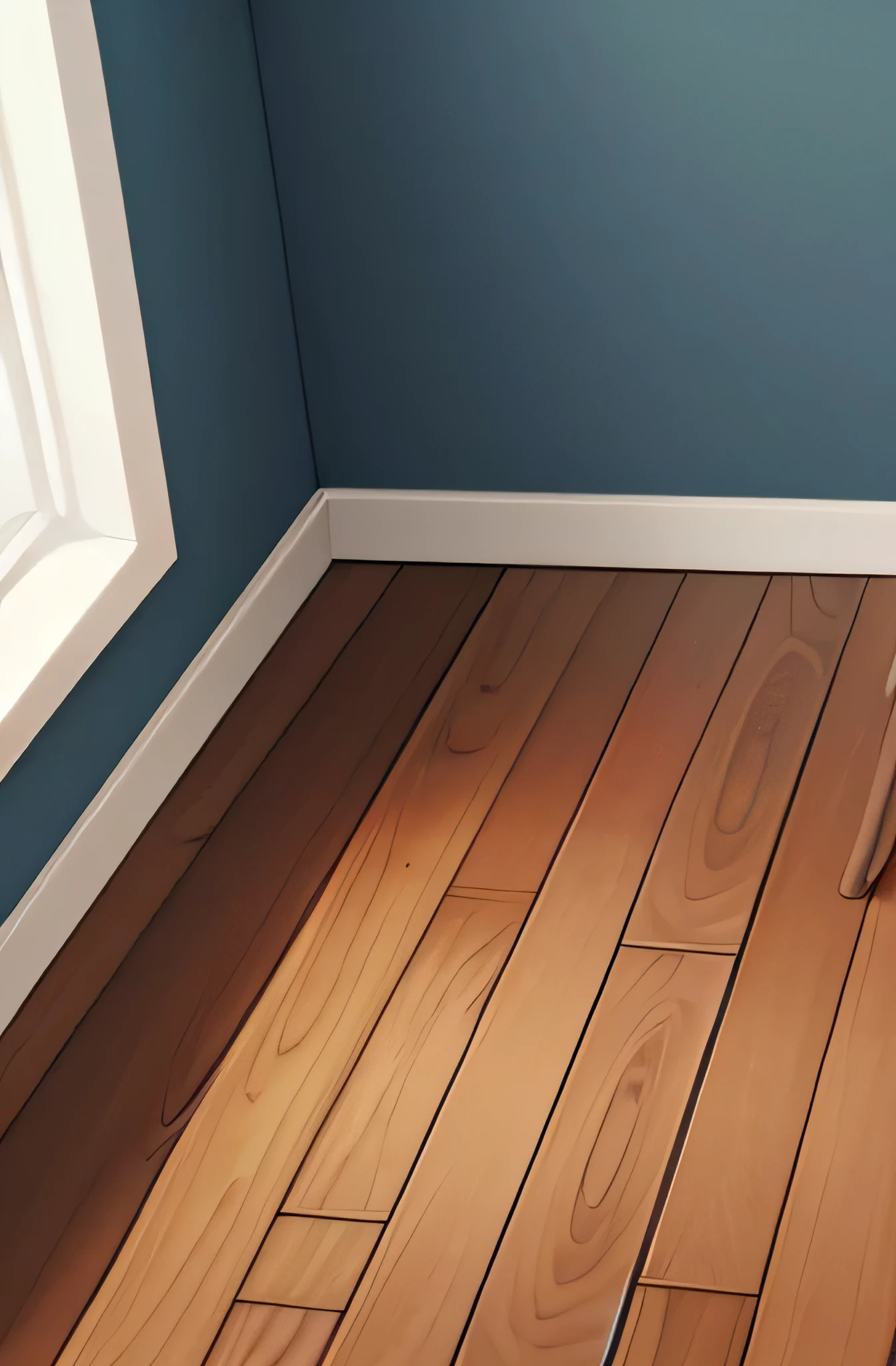 no furry, no one,background only, floor, wall, corner, stool, from above, pov