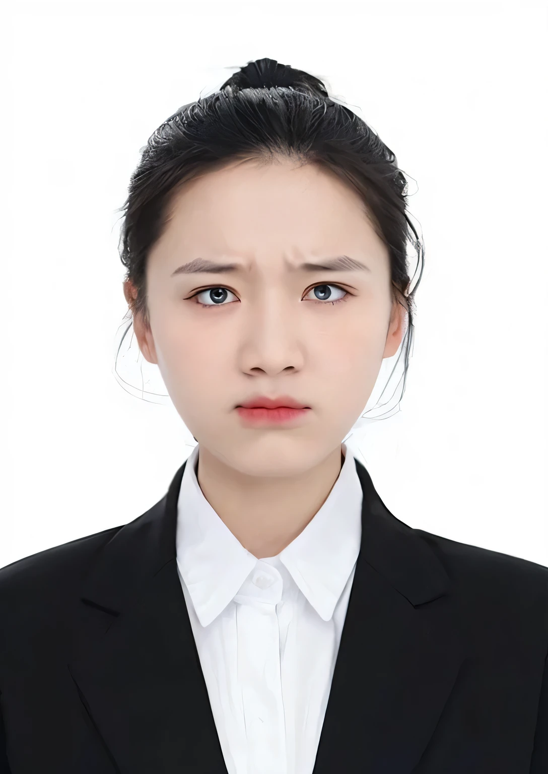 A sad expression