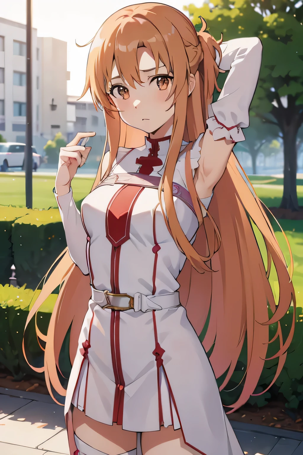 {como Yuuki(Arte da Espada Online)}, 1 garota, obra-prima、maximum quality、nsfw, {seminu、sem camisa、rosa 、naked dance、Metamorfose、Um esguio、