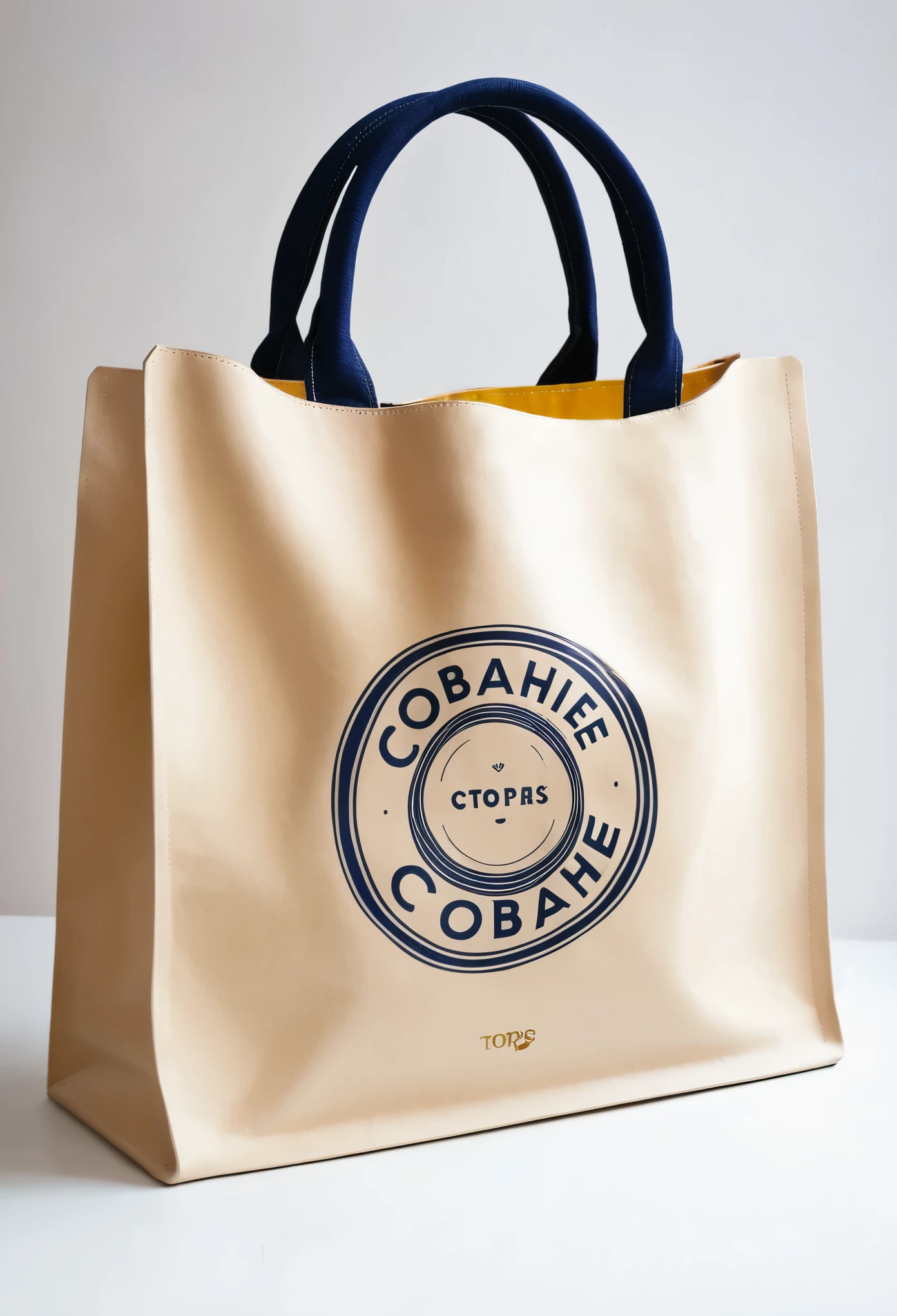 Crea una bolsa de top tops con el logo del cobahe
