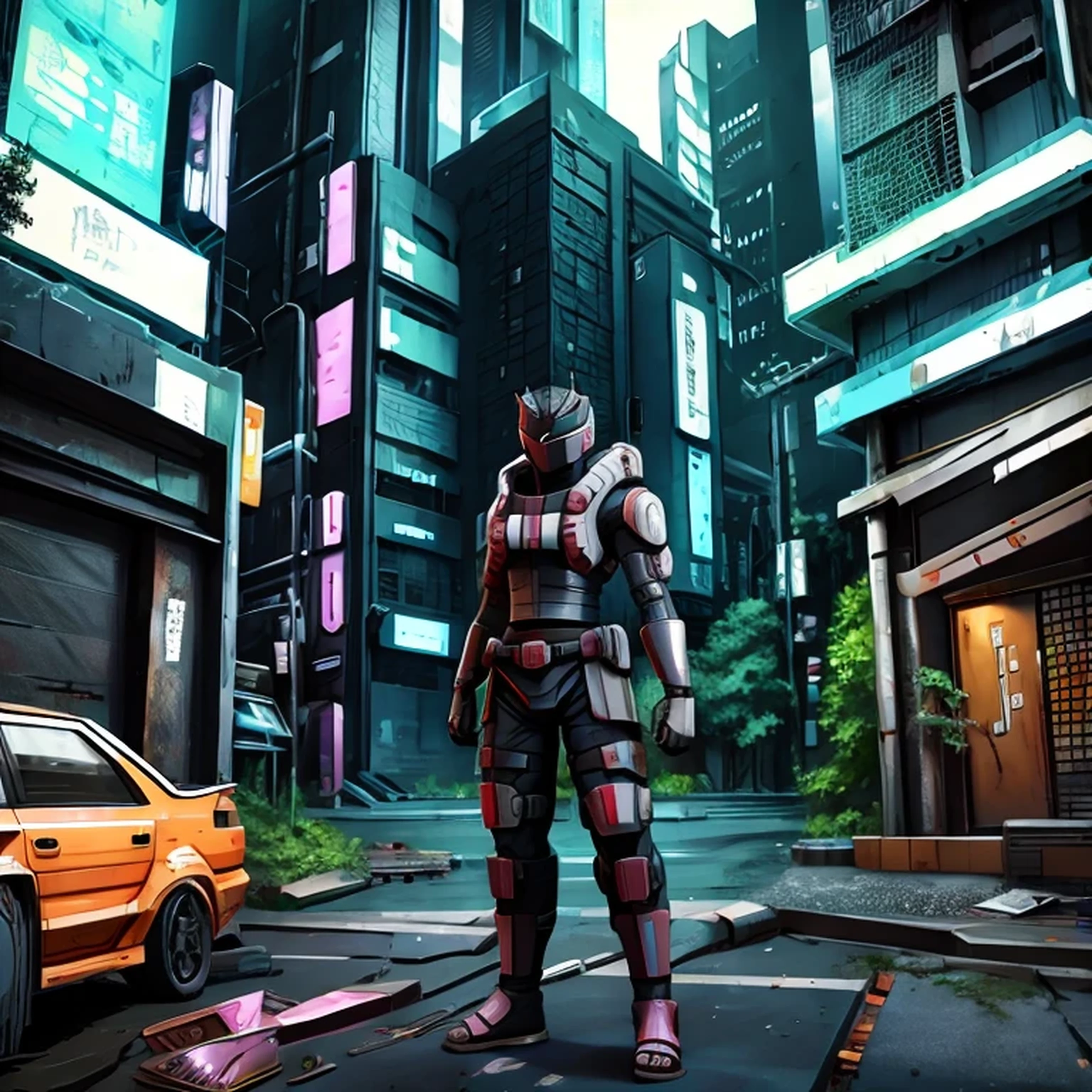 Naruto cyberpunk anime
