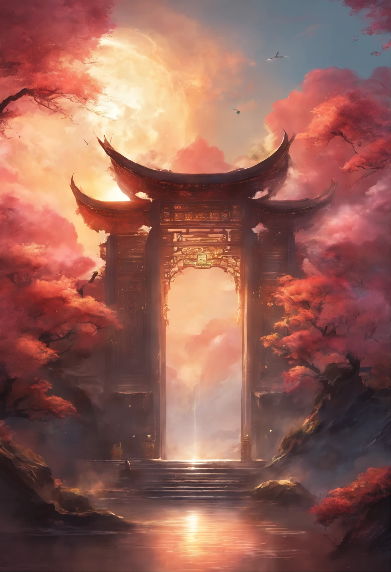 gate in heaven,Chinese style