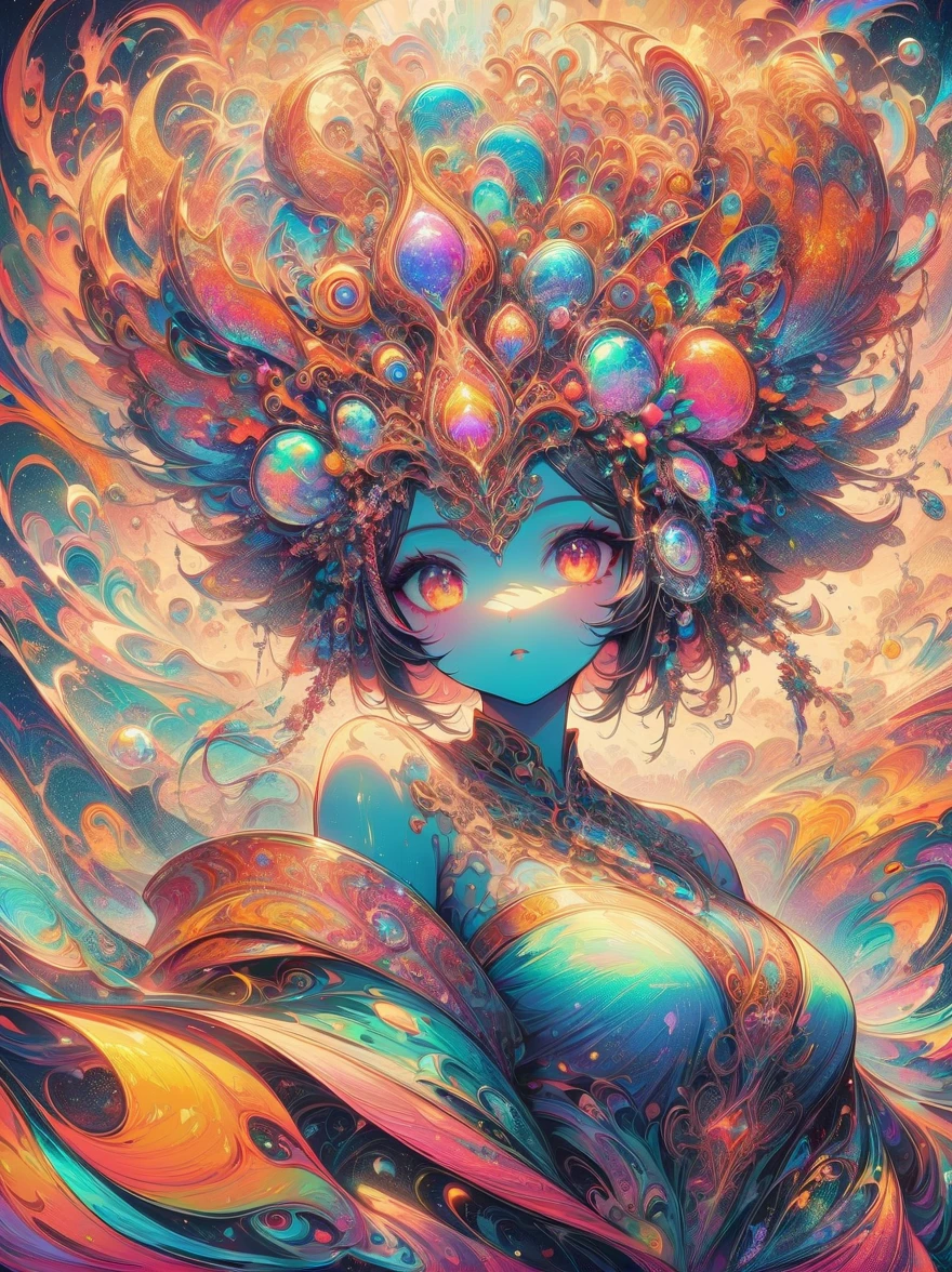 1 girl is a charming flower witch made of vines, 植物witch王, Vine Queen, Witch of Thorns, A charming girl woven from vines, charming矢车菊, The mysterious Tumi, Bloody hell flowers blooming at the gates of hell, Lead the soul to the other side, the charm of, charming, outstanding, witch, legendary magical girl, Magical Girl Glory, Metal flowers, A girl woven from metal vines, 少女拥有Metal flowers, mechanical metal style, metal art, Metal flowers, metal leaf, Full of metallic luster, Metal texture in the post-industrial era, metal wire crafts, golden flowers, Metal flowers, Silver flowers, metal tree branch, Crystal Pendant, Jade inlay, Carefully crafted, Perfect workmanship, Magic lightning background, blue lightning, masterpiece, art station, Surrealism, (highest quality, 8K, high resolution, masterpiece: 1.2), Extremely detailed, sportswear, landscape, fear, japanese manga, science fiction, photography, concept artist, high dynamic range, ultra high definition, studio lighting
