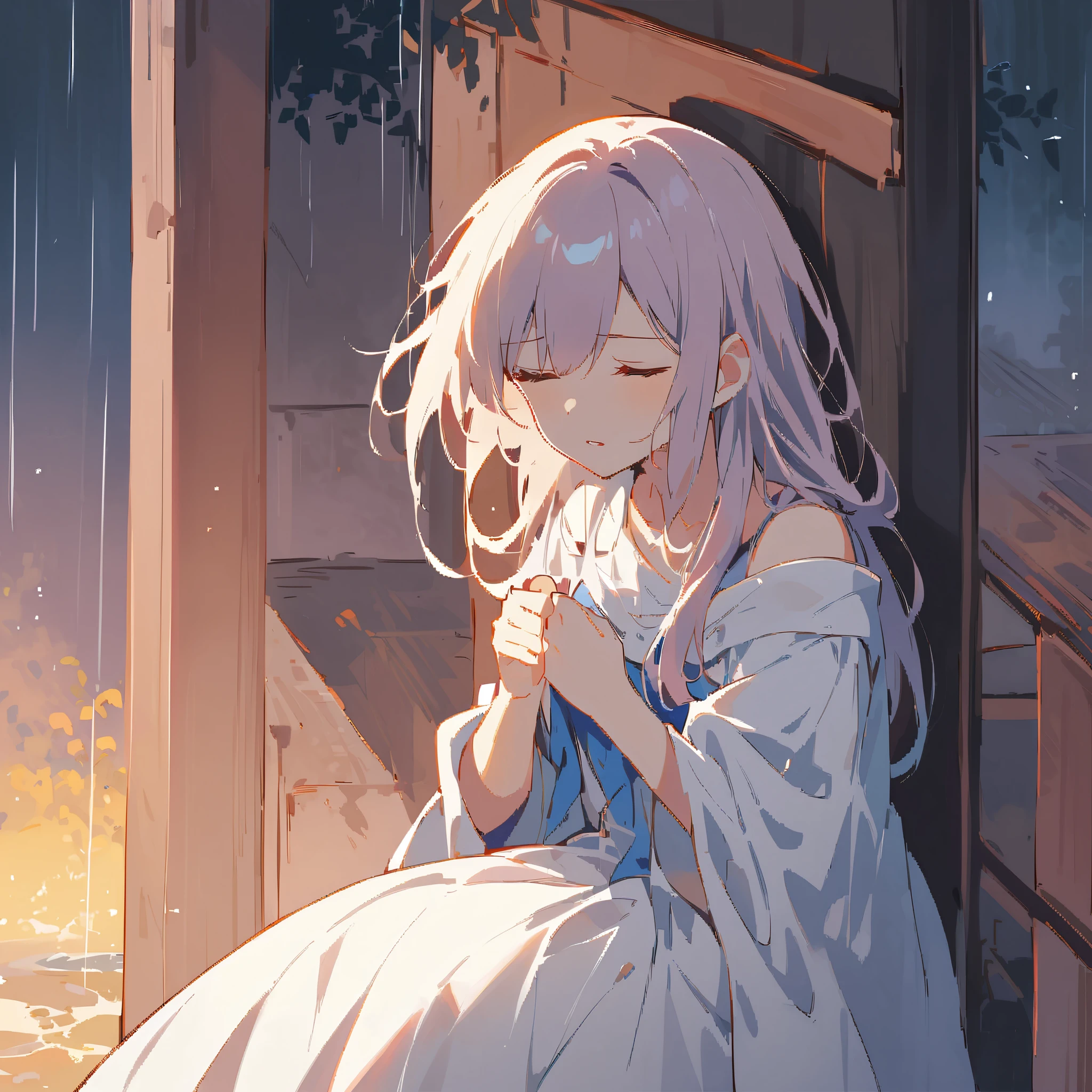 in the cold rain，A girl stands alone in a deserted place，Her figure looked particularly desperate。The rain hit her mercilessly，但它不able&#39;Wash away the pain and despair in her heart。

Her eyes are empty and numb，Seems to have lost hope in life。her lips closed，It seems that I no longer have the strength to shout out the pain in my heart。Her hands hang limply at her sides，There is no warmth in the palm。

Soaked，Clinging to her body，Highlight her thin figure。her shoulders trembled，As if trying his best to suppress the despair in his heart。Her eyes are dull，without any focus，It seems that I have lost all expectations for this world。

The sound of rain is harsh，As if laughing at her helplessness and despair。She closed her eyes，Try everything in this world，But the despair inside is even stronger。She felt like she was about to be swallowed up by the rain，able&#39;can&#39;t find a way out。