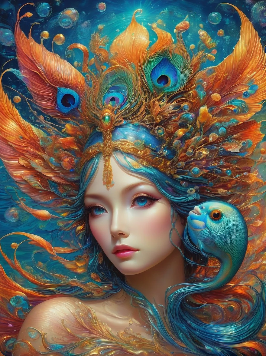 1 girl is a charming flower witch made of vines, 植物witch王, Vine Queen, Witch of Thorns, A charming girl woven from vines, charming矢车菊, The mysterious Tumi, Bloody hell flowers blooming at the gates of hell, Lead the soul to the other side, the charm of, charming, outstanding, witch, legendary magical girl, Magical Girl Glory, Metal flowers, A girl woven from metal vines, 少女拥有Metal flowers, mechanical metal style, metal art, Metal flowers, metal leaf, Full of metallic luster, Metal texture in the post-industrial era, metal wire crafts, golden flowers, Metal flowers, Silver flowers, metal tree branch, Crystal Pendant, Jade inlay, Carefully crafted, Perfect workmanship, Magic lightning background, blue lightning, masterpiece, art station, Surrealism, (highest quality, 8K, high resolution, masterpiece: 1.2), Extremely detailed, sportswear, landscape, fear, japanese manga, science fiction, photography, concept artist, high dynamic range, ultra high definition, studio lighting