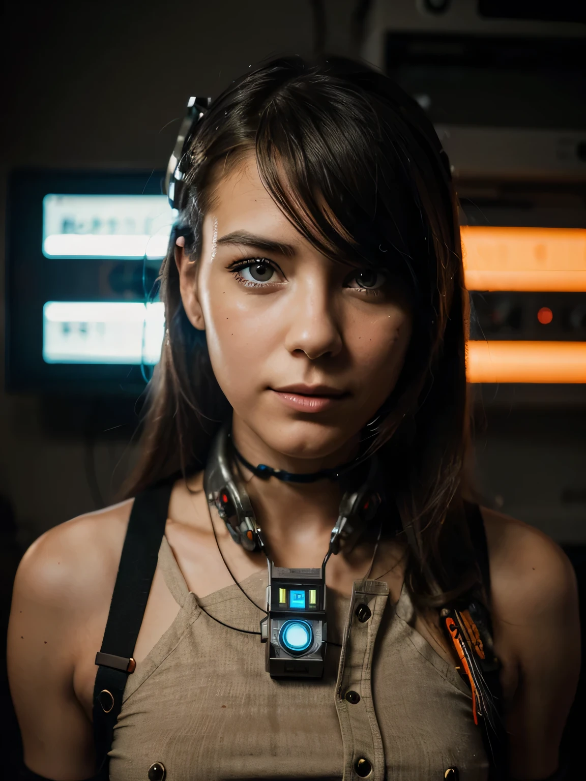 portrait512 Cyborg512 Tay512, electronics, motors, wires, buttons, lcd