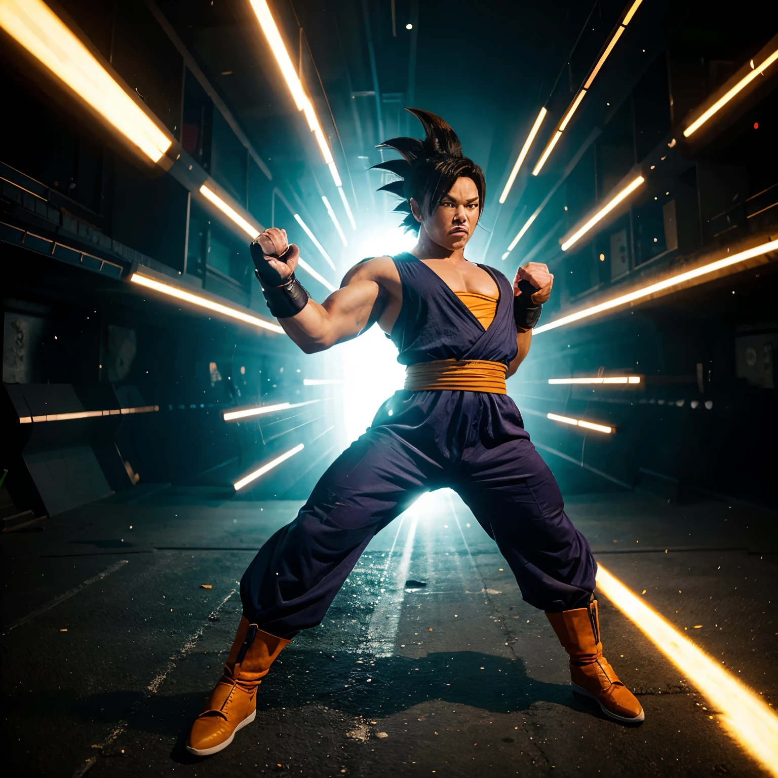 A Dragon ball type character with a lot of strength