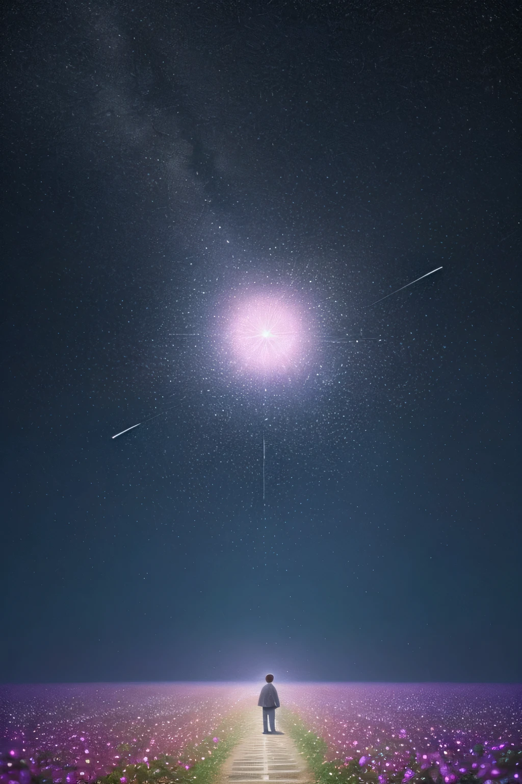 a star floating in the distance、I fall asleep thinking about you、No matter where the path you choose for the future leads to、because we live together