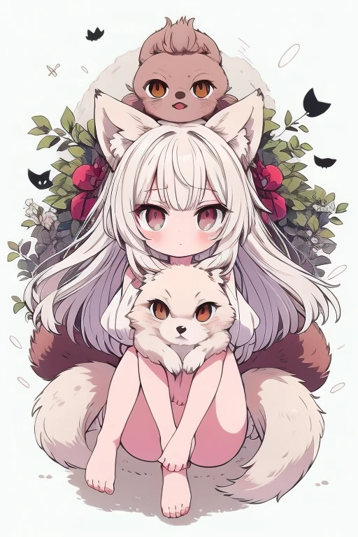 Animals, Fox-headed wolf carcass owl-winged lion tail