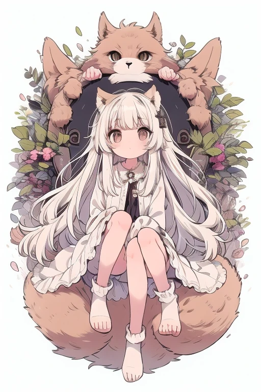 Animals, Fox-headed wolf carcass owl-winged lion tail