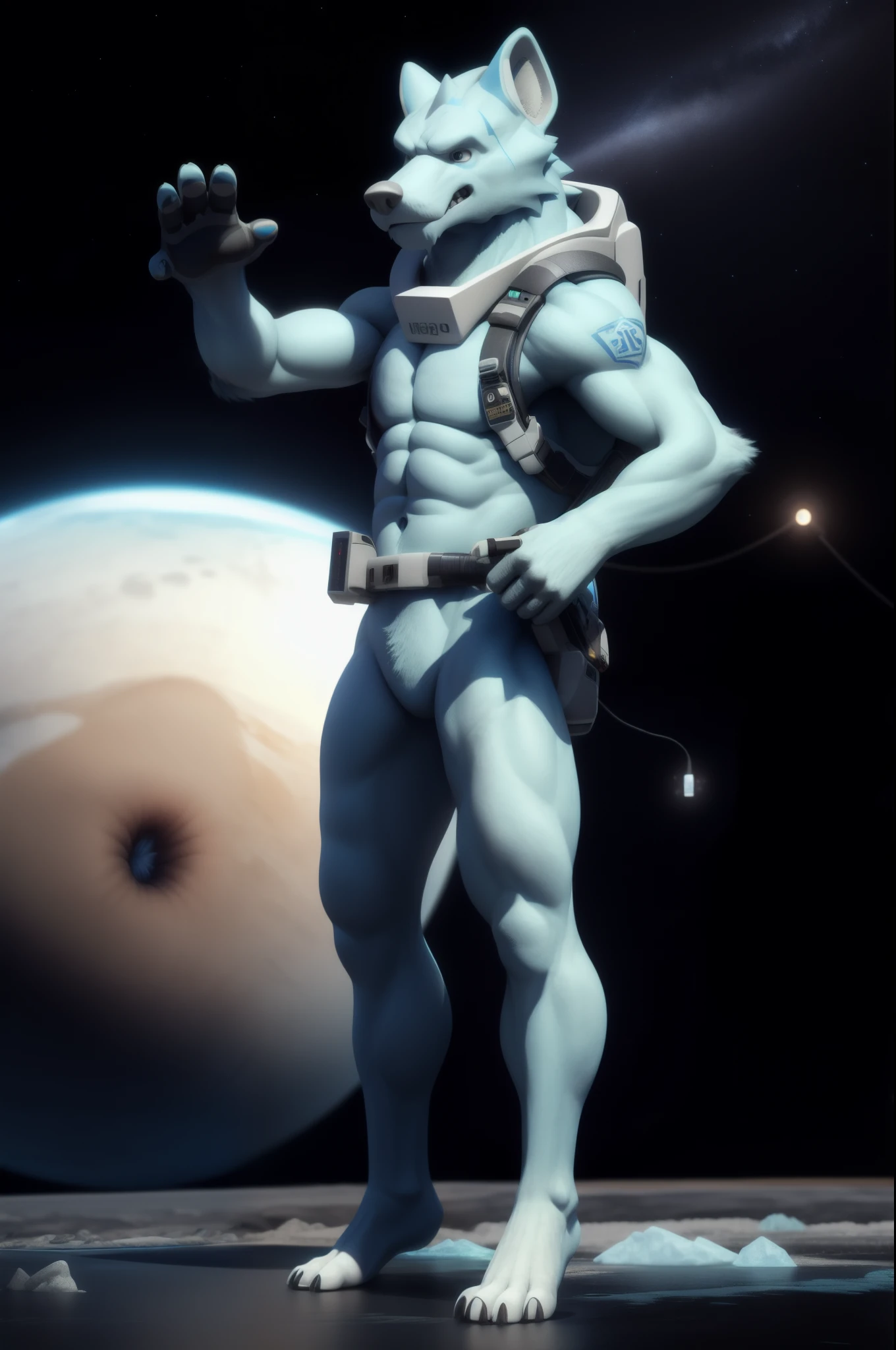 (((Barefoot furry character, full body, cinematic setting, furry male))) I like it big, I like it cold I like it blue, I like it bold I like it with a two % of methane It's Uranus! I want it icy, I want it large I want it spicy, with electric charge Fluid outside and rocky inside Like Uranus! Uranus, Uranus Coz I'm an astronomy aficionado I wanna observe Uranus Uranus, Uranus My shuttle's fast like a torpedo It's gonna pierce Uranus BREAK, detailed background (modern lab), 8K, (masterpiece:1.5), intricate details, highly detailed, extreme detail, octane render, fine art, best quality, highres, (detailed face:1.5), ((full_body)), UHD, (((perfect hands)))