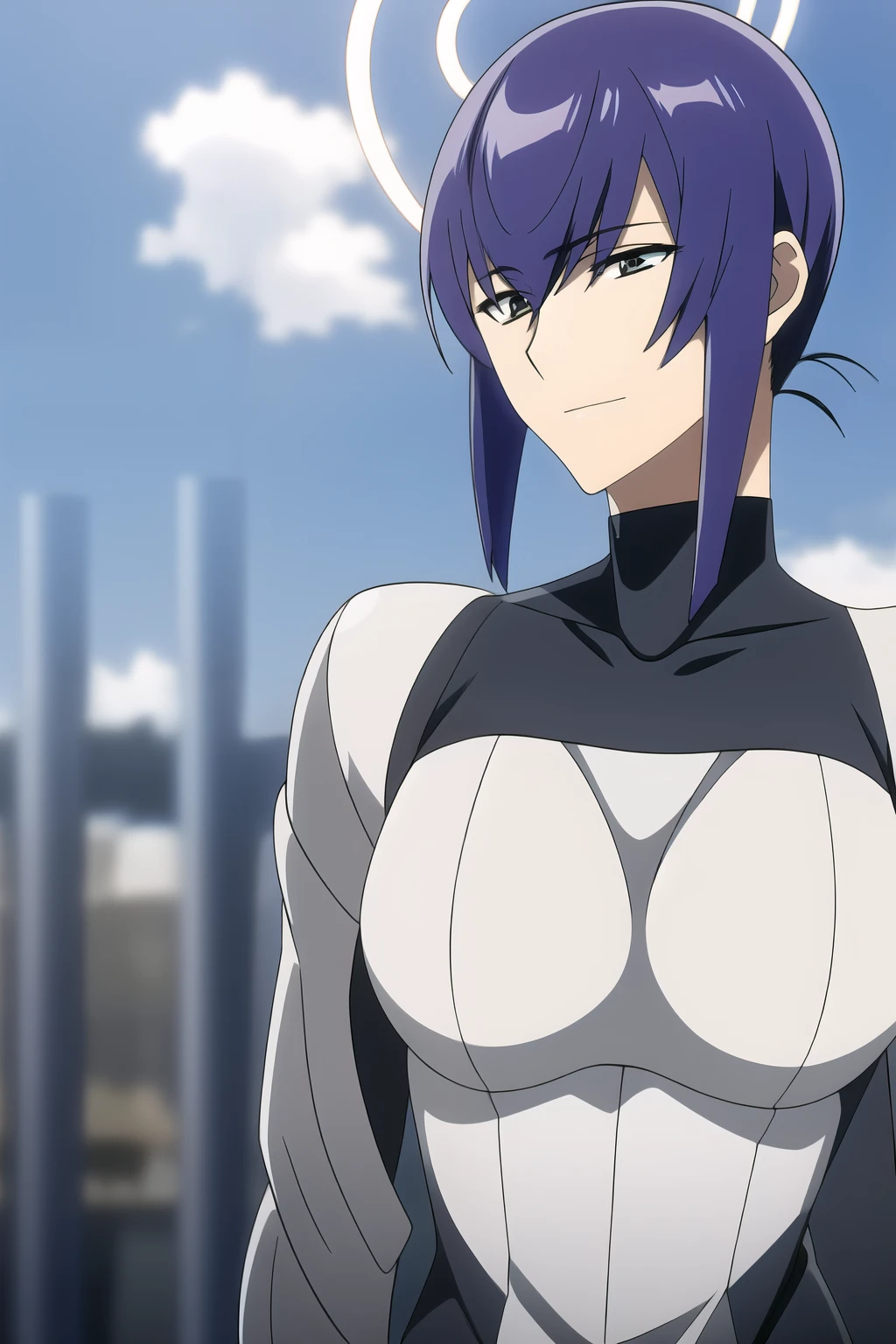 Saeko Busujima con un traje futurista vuela en el aire., girl with mecha cybernetic armor, halo. renderizado de octanaje, dressed in sci-fi military armor, mecha femenina, science fiction woman, science fiction suit, science fiction female character, concept design art renderizado de octanaje, epic scifi character art, Arte de personajes de renderizado 3D 8 k, halo ciudadano estrella